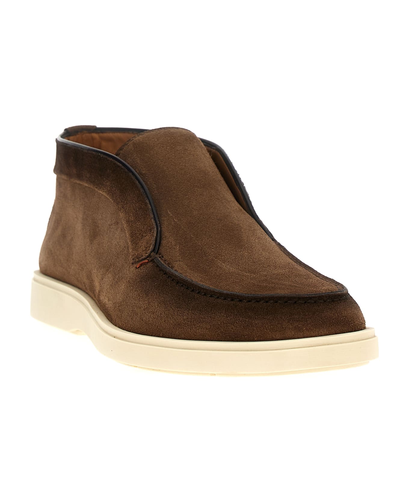 Santoni Suede Boots - Brown