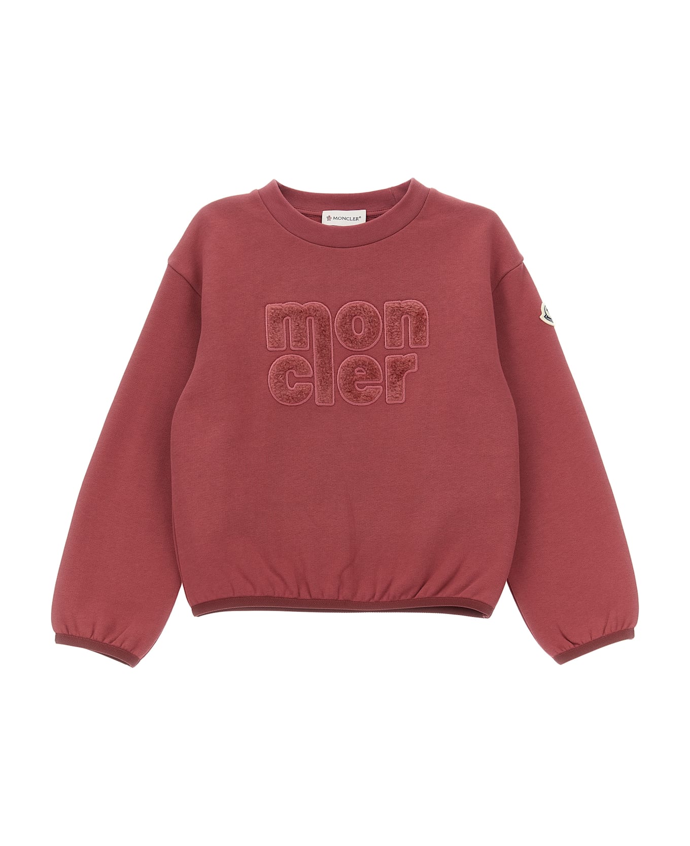 Moncler Teddy Logo Sweatshirt - Pink