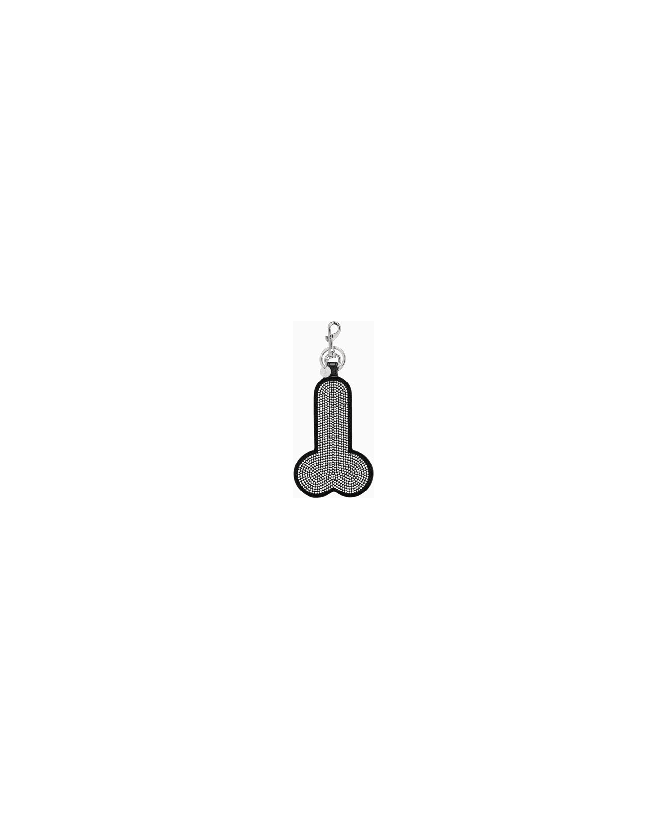 J.W. Anderson Jw Anderson Crystal Penis Keychain - Black