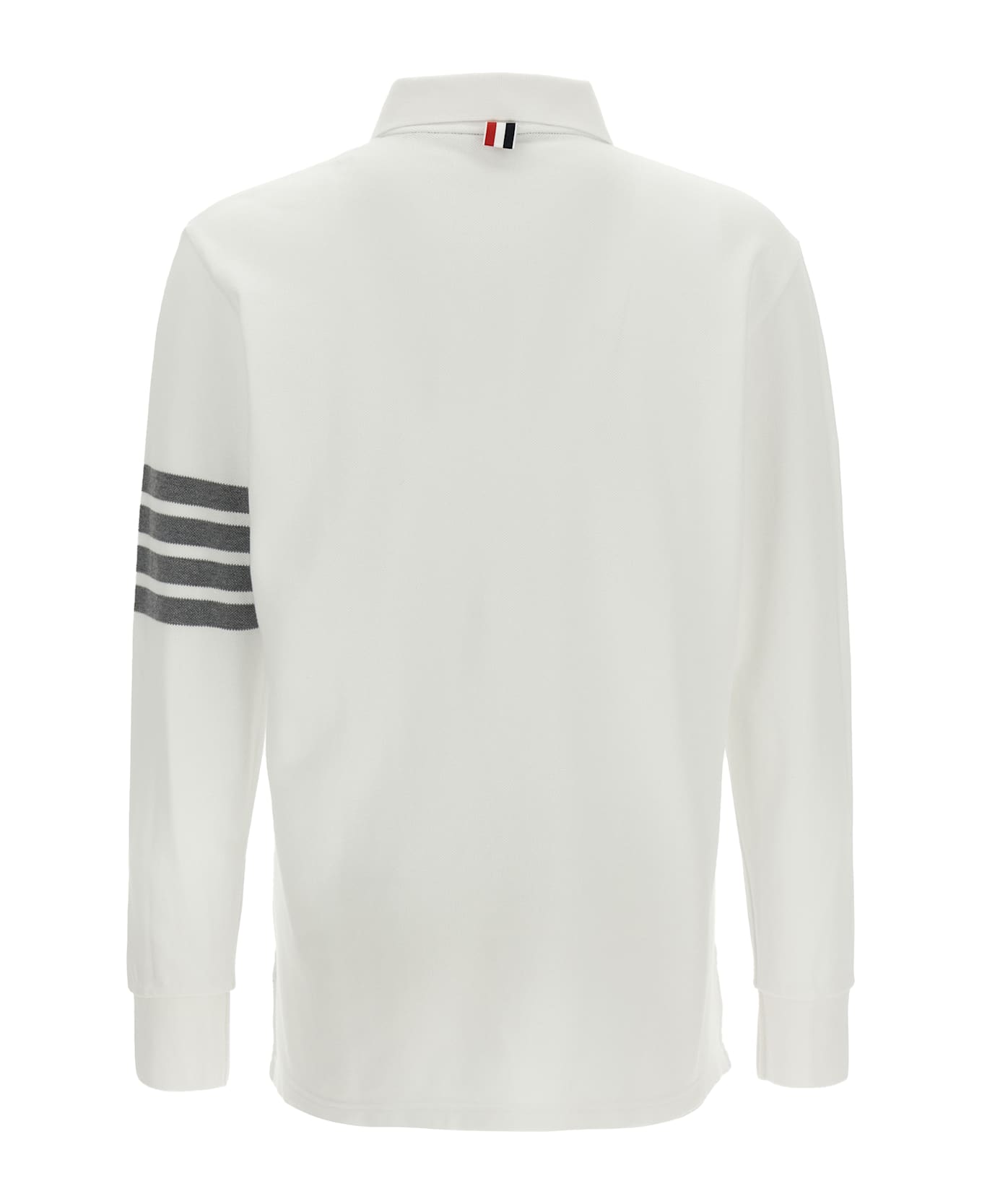 Thom Browne 
w/ 4bar
 Polo Shirt - White