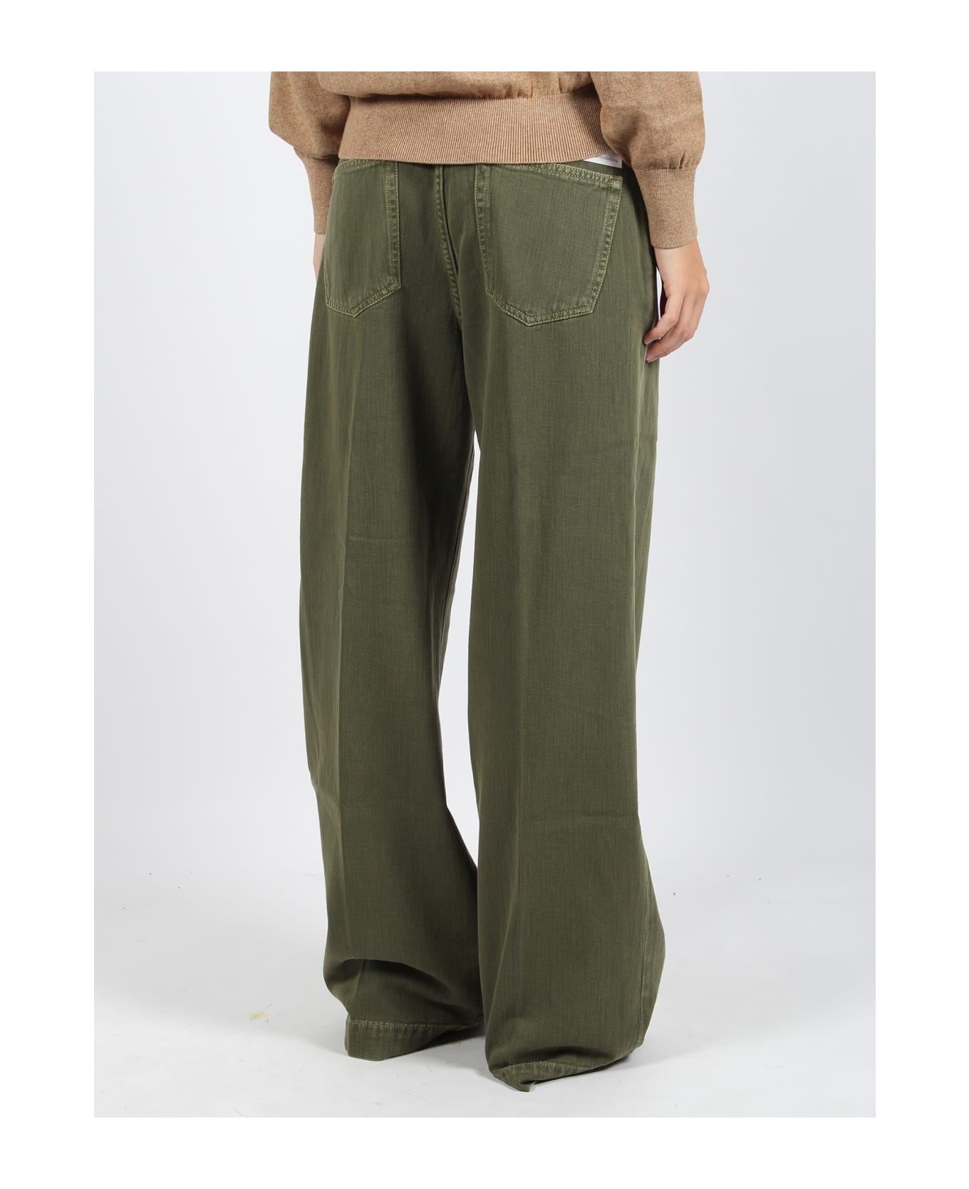 Nine in the Morning Ottavia Wide Jeans - Green