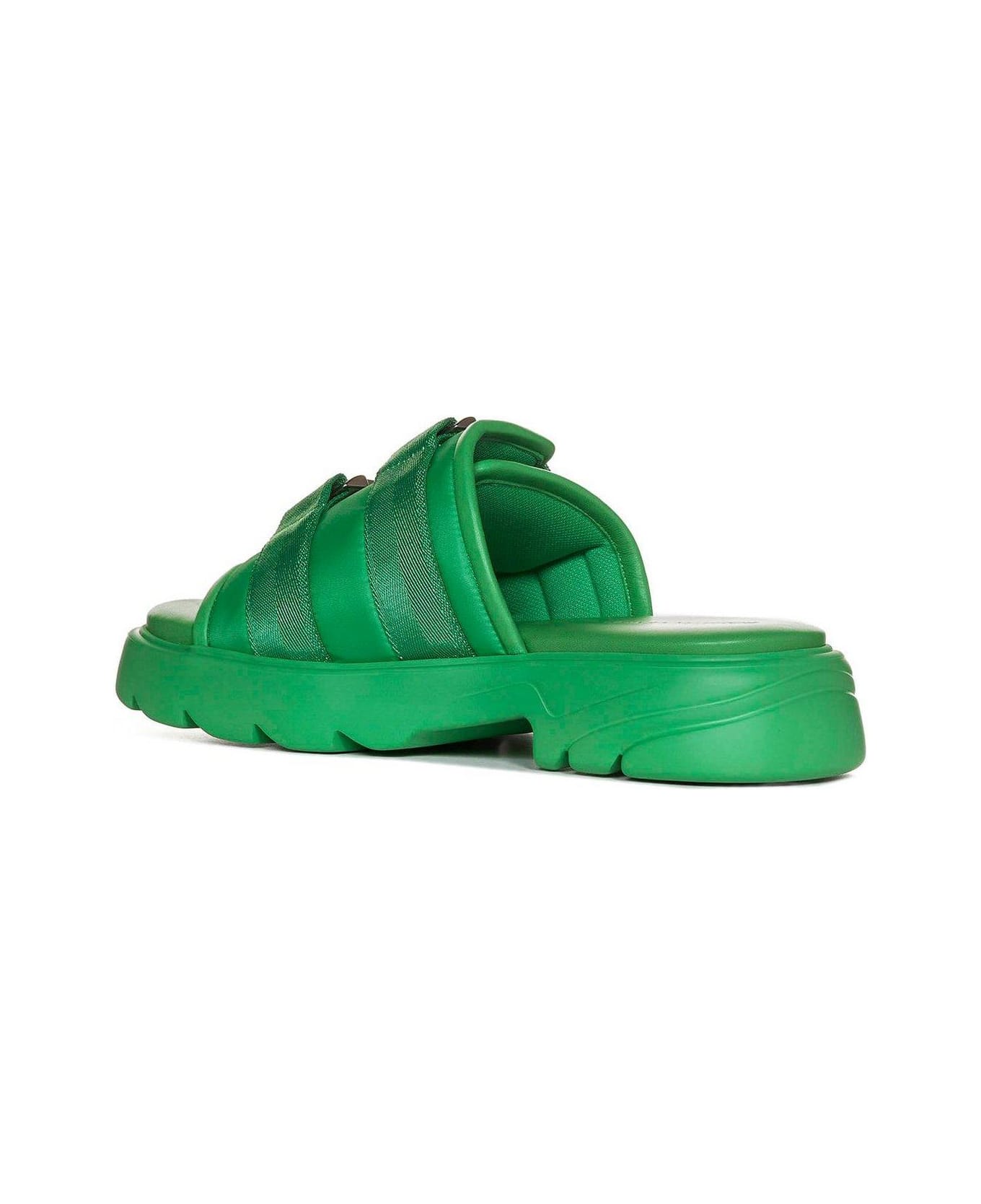 Bottega Veneta Flash Padded Flat Sandals - GREEN