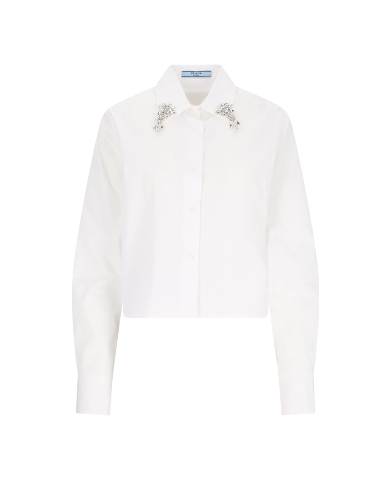 Prada Embroidered Shirt - White