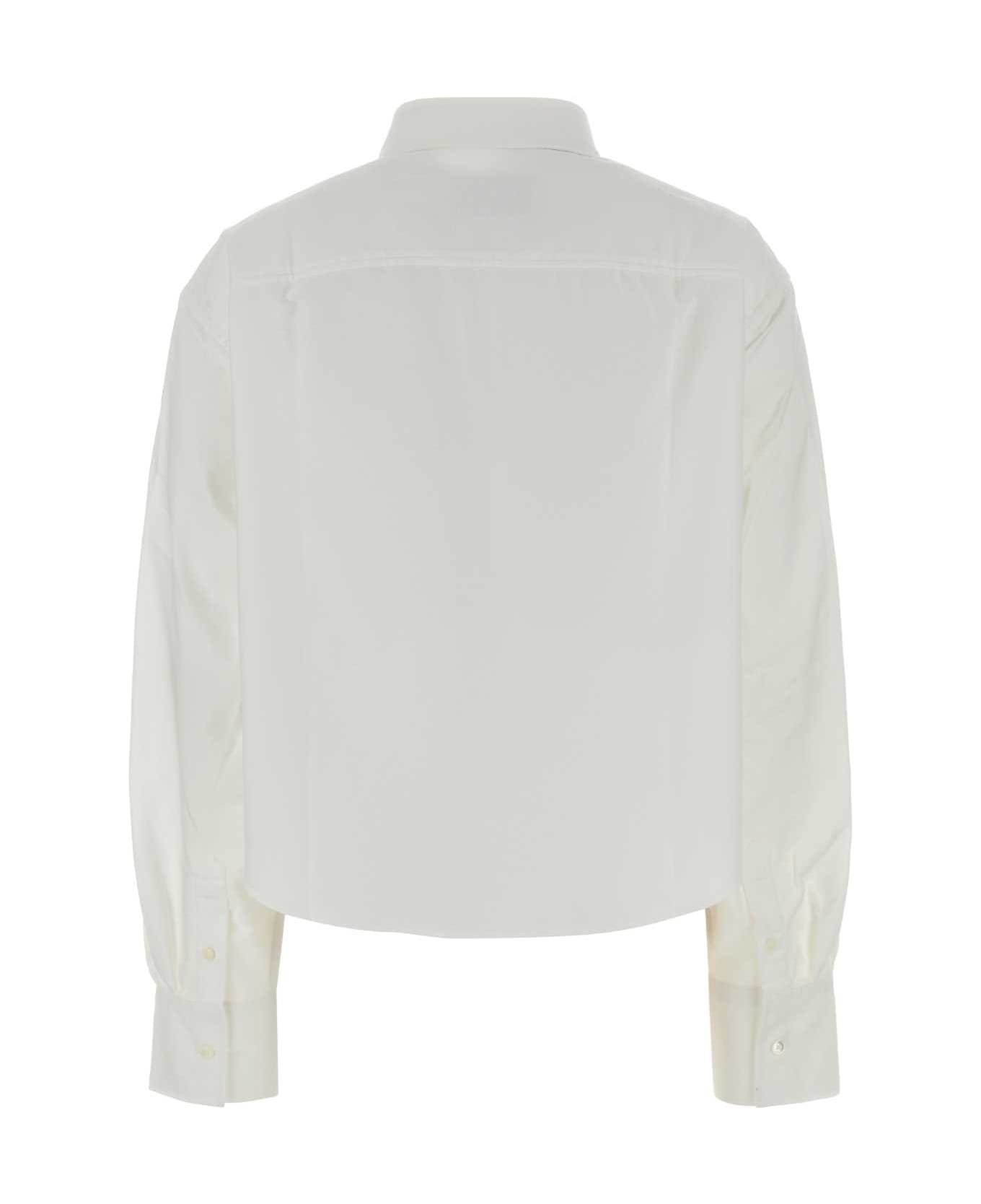 Ami Alexandre Mattiussi White Oxford Oversize Shirt - BLANCNATUREL