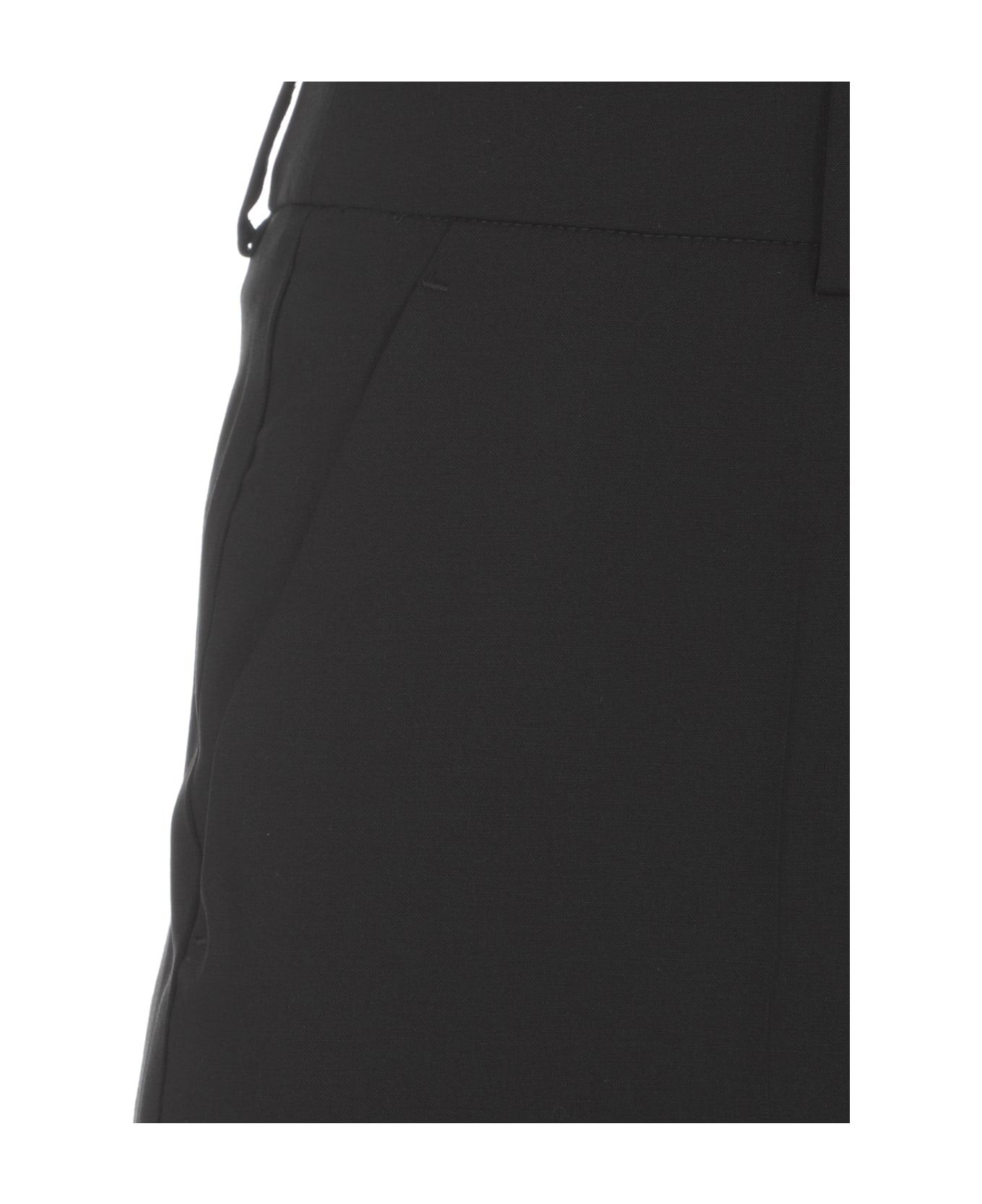 Alberta Ferretti Wool Trousers - Nero