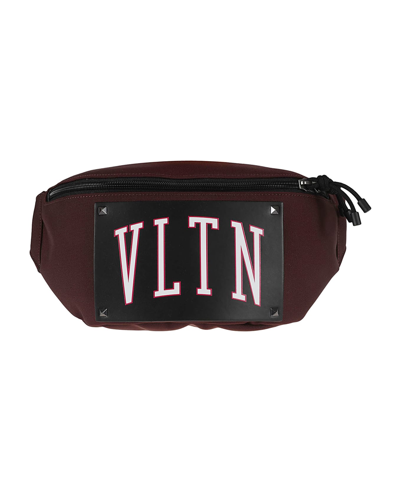 Valentino Garavani Logo Front Belt Bag - Bordeaux/Black