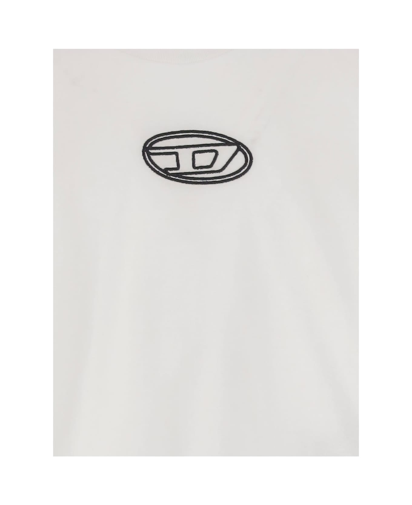Diesel Tixan Cotton T-shirt With Logo - White