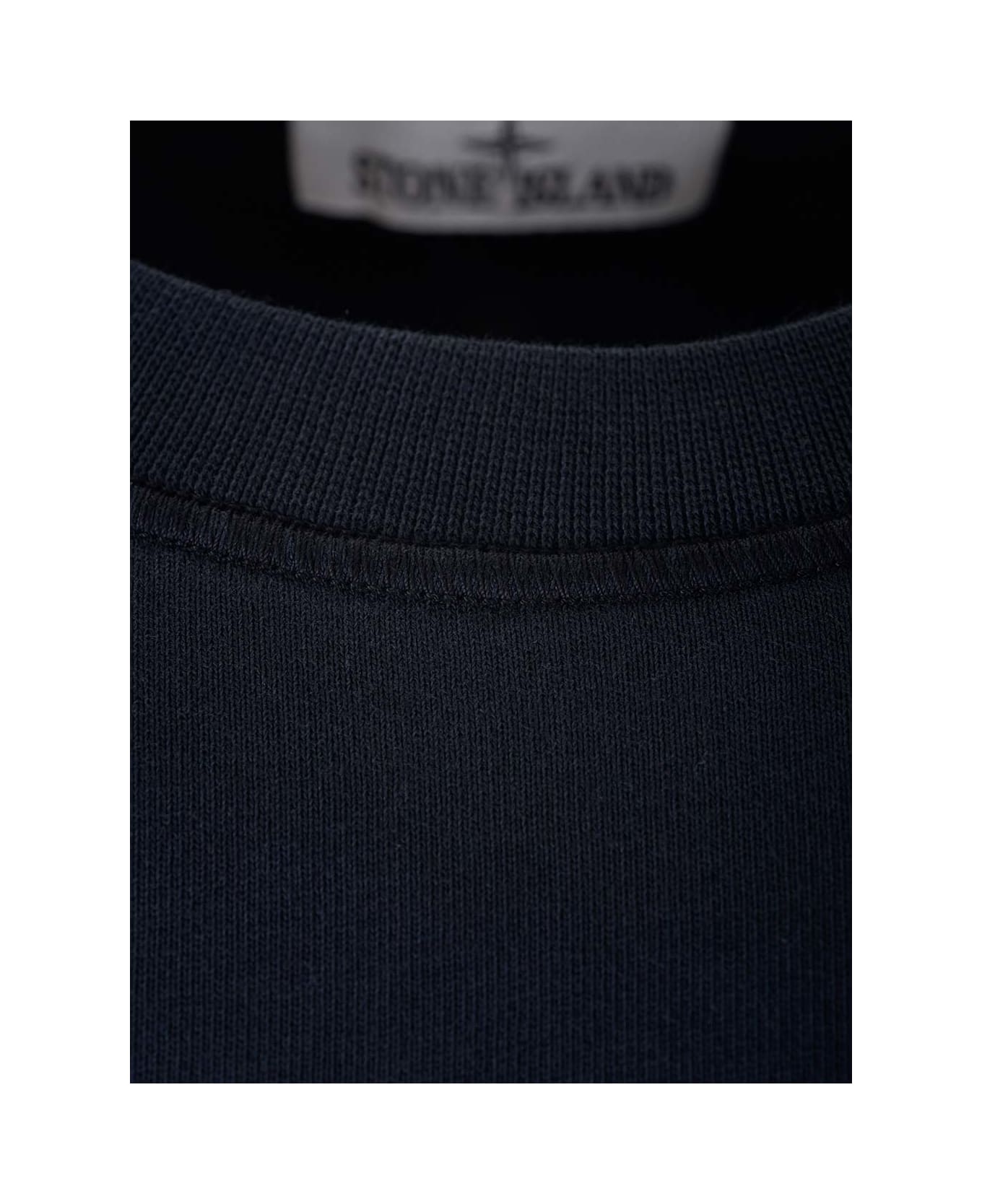 Stone Island Blue Crew-neck Sweatshirt - Blue