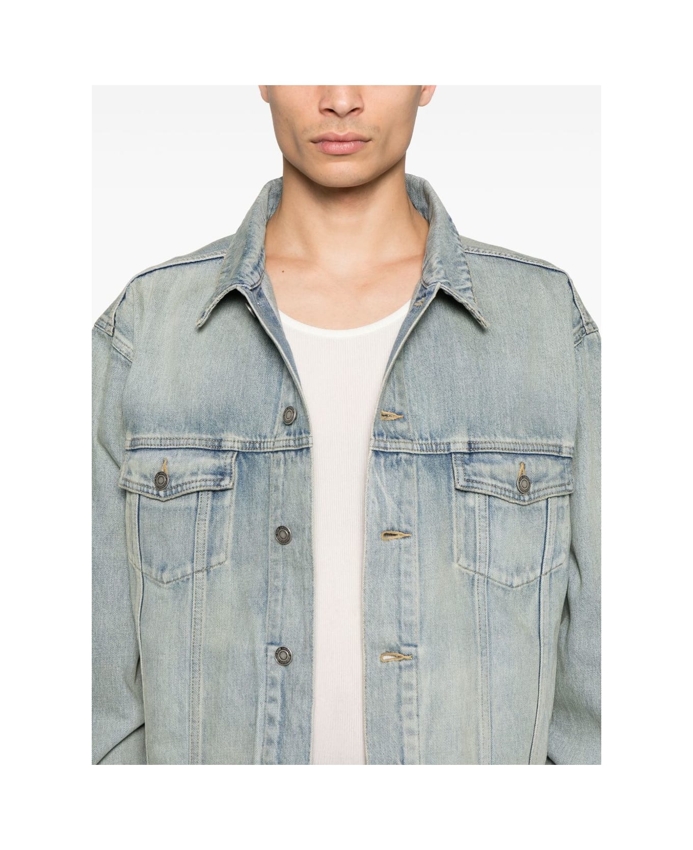 Saint Laurent Denim Trucker Jacket - Blue