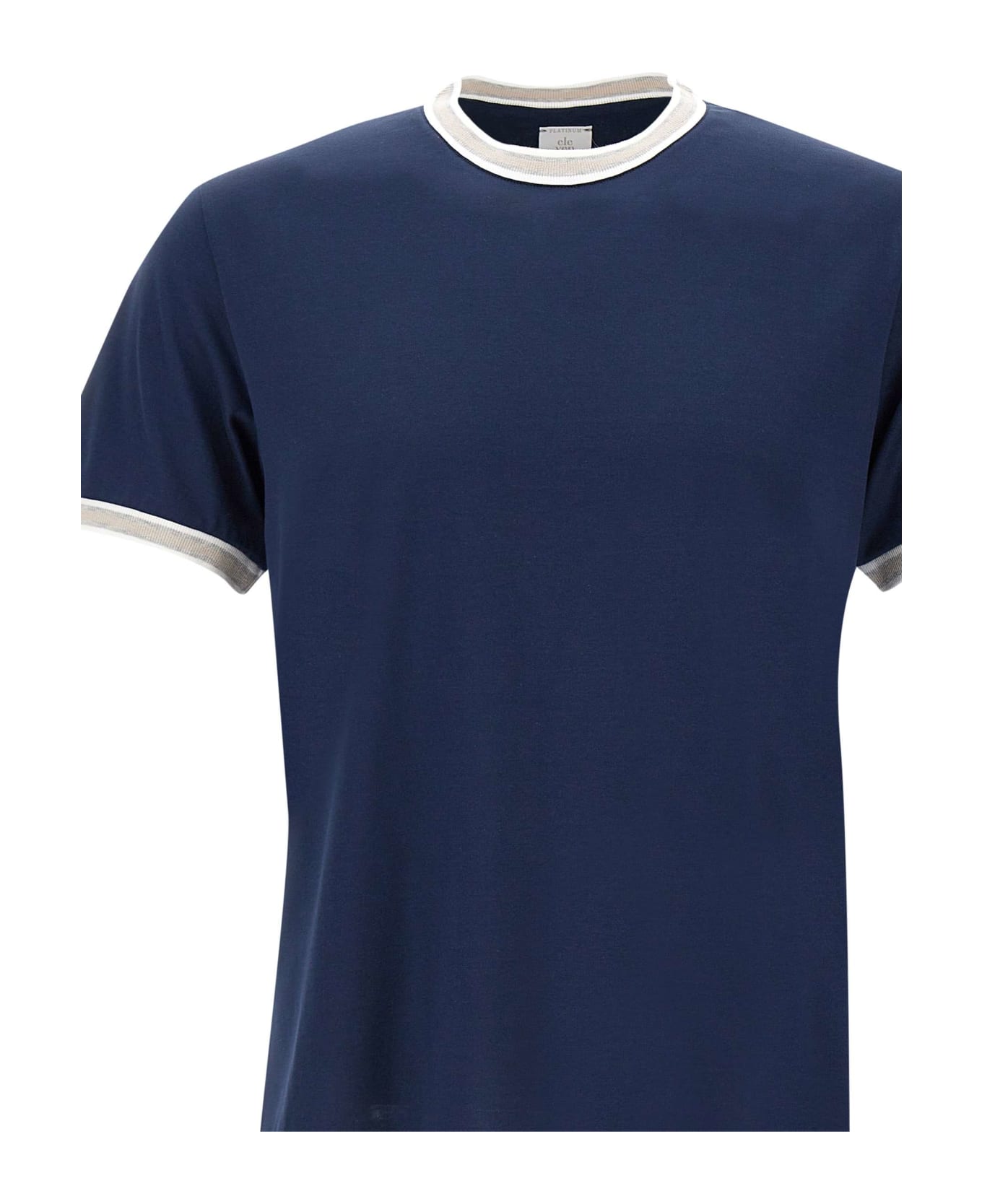 Eleventy Cotton T-shirt - BLUE シャツ