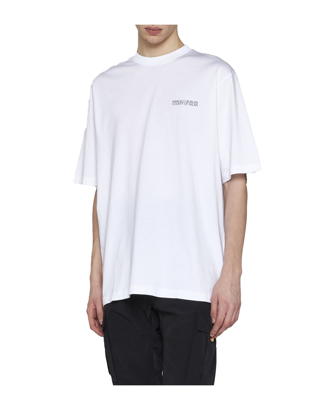 Marcelo Burlon White 'tempera Cross' T-shirt - White
