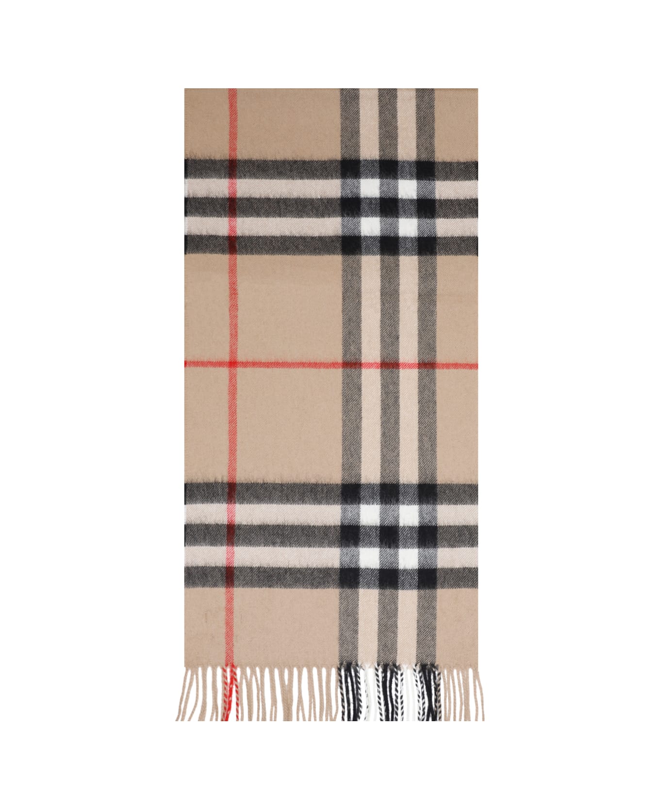 Burberry Cashmere Check Scarf - Archive Beige
