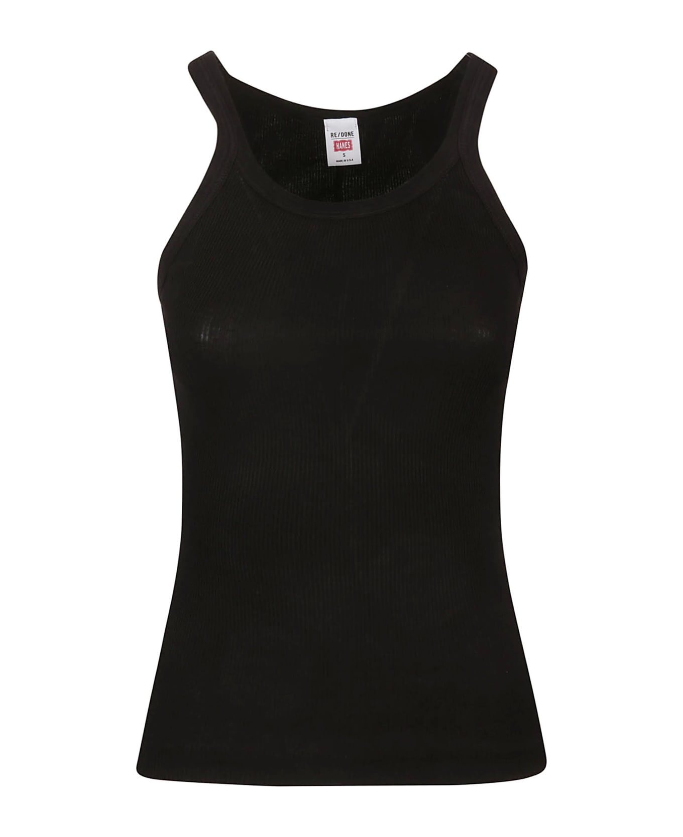 RE/DONE Ribbed Tank - Black