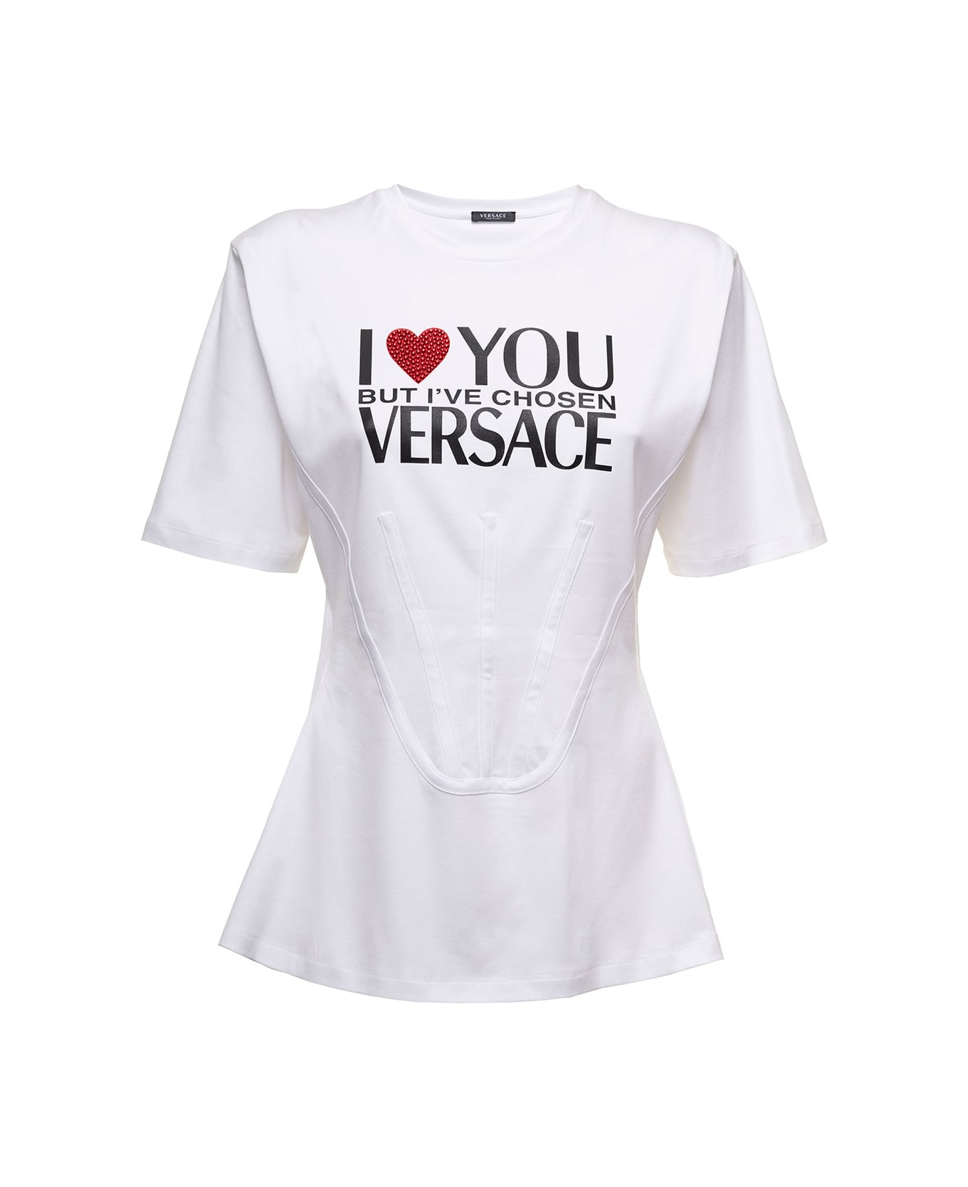 Versace Corset Tshirt - White