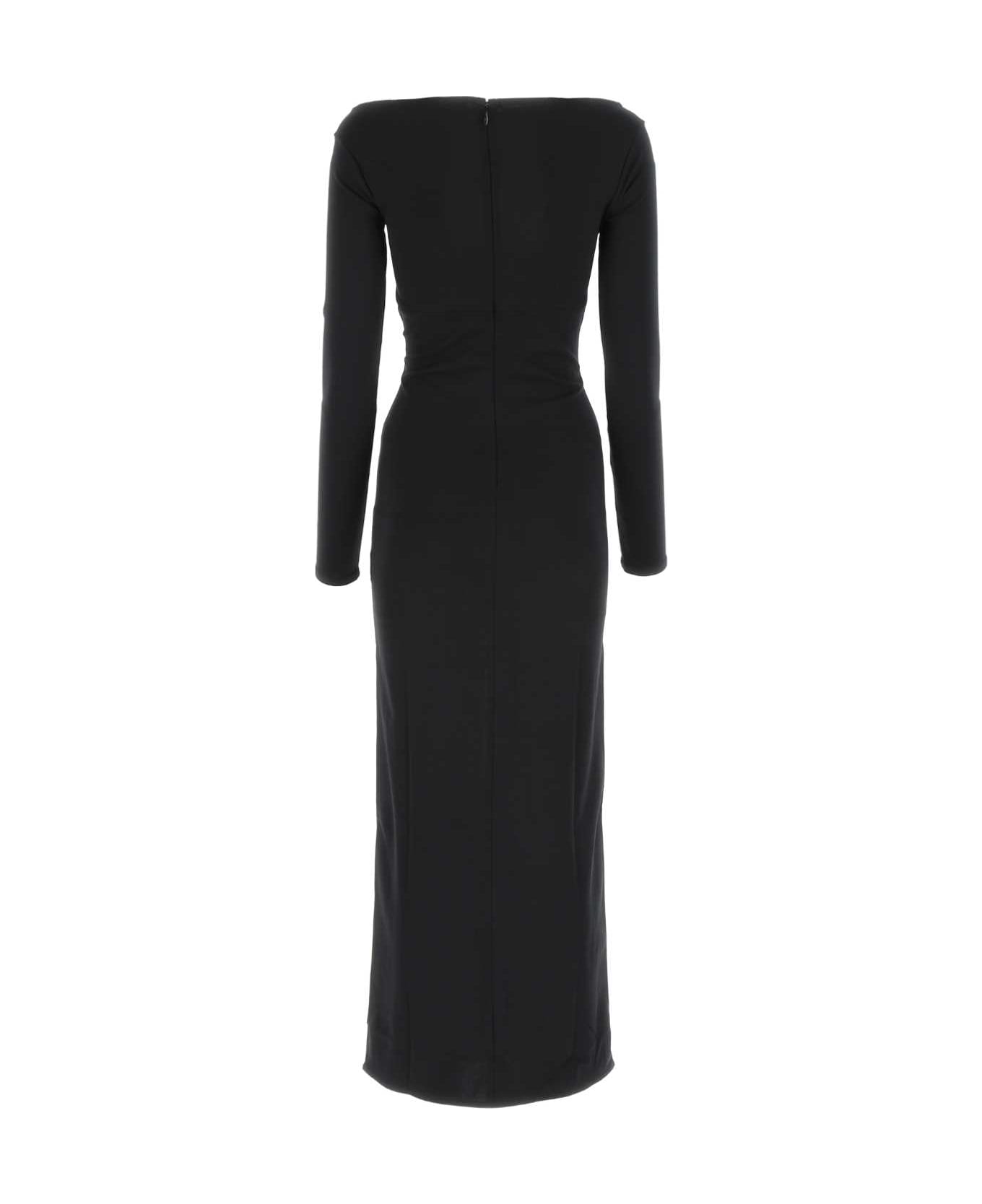 Courrèges Black Stretch Viscose Blend Dress - 9999