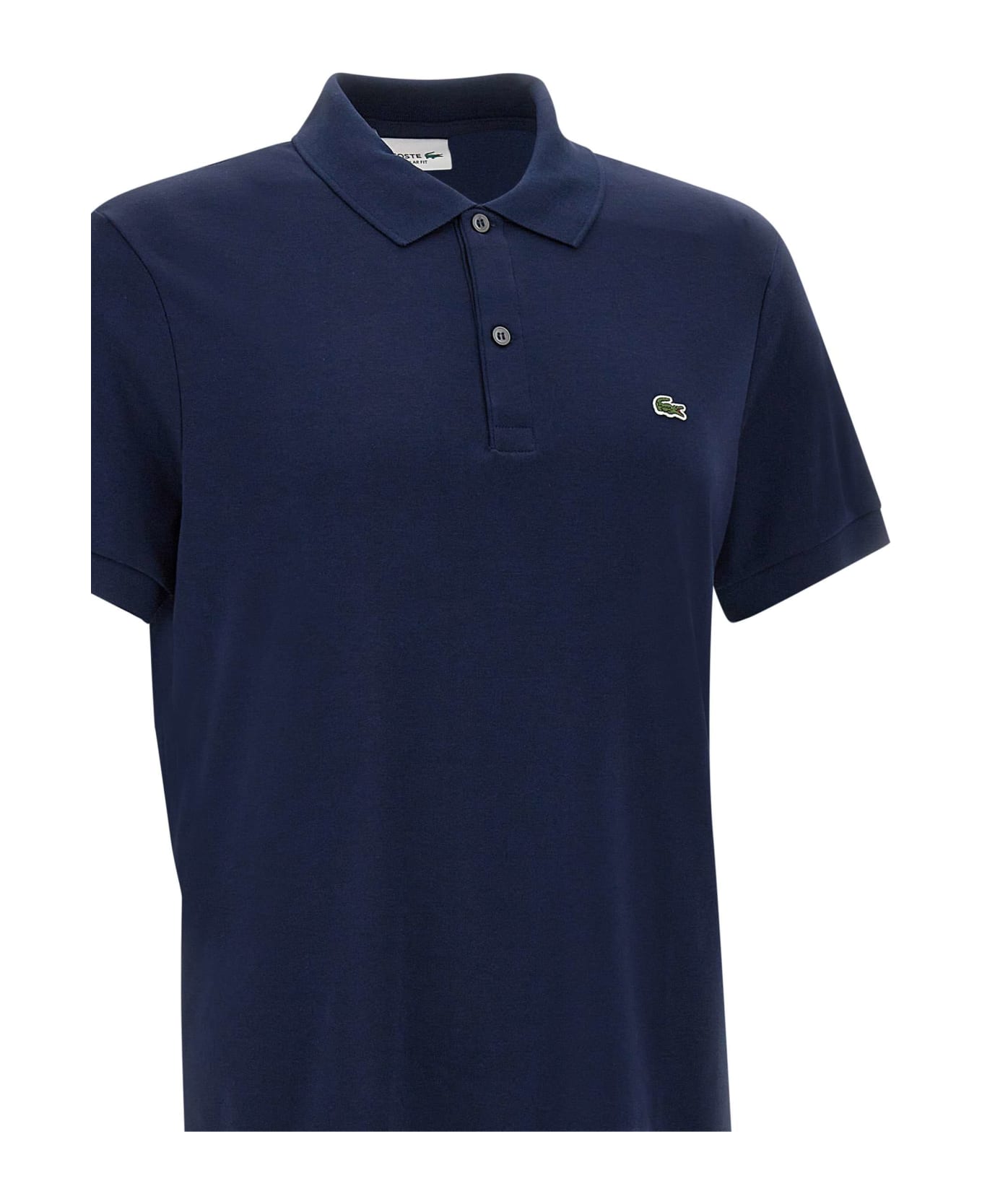 Lacoste Cotton Polo Shirt - Blu