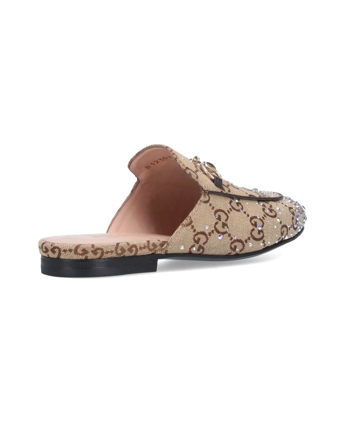 Gucci Mules With Rhinestones 'princetown' - Cam. ebo