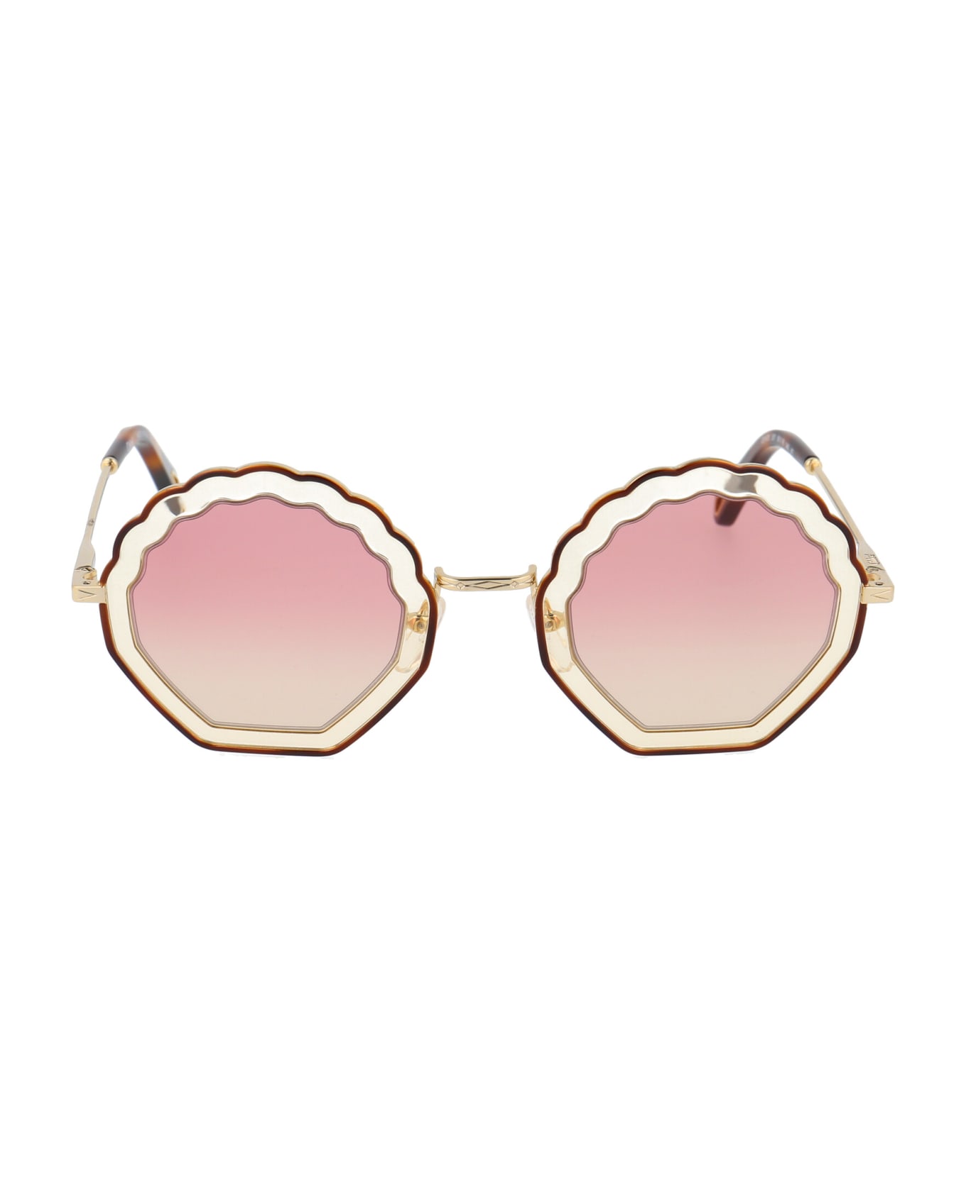 Chloé Eyewear Ce147s Sunglasses - 257 HAVANA SAND/GRADIENT PINK サングラス