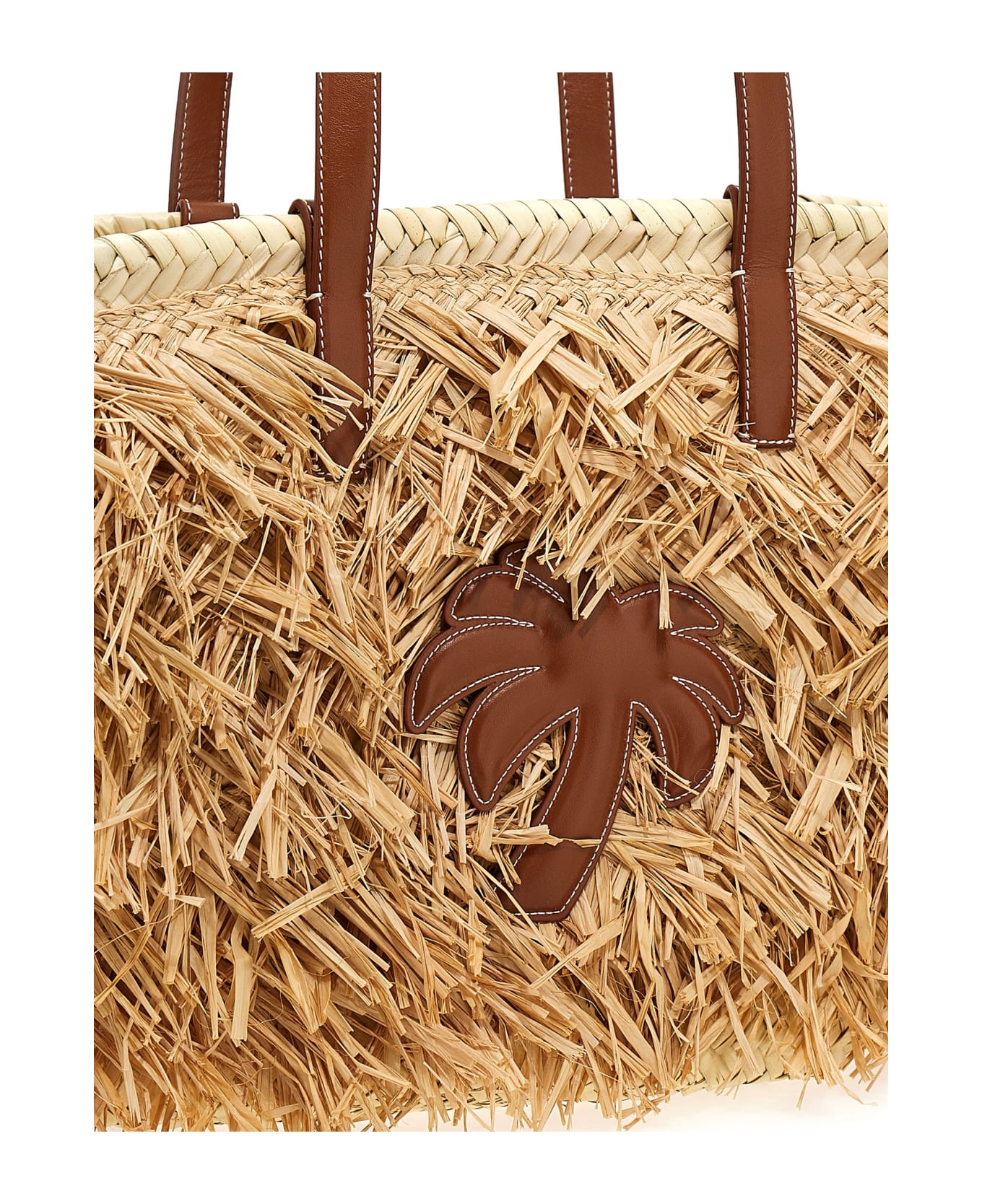 Palm Angels Palm Basket Shopper Bag - Beige