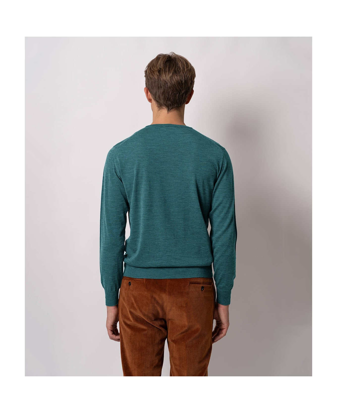 Larusmiani Crew Neck London Sweater - LightBlue