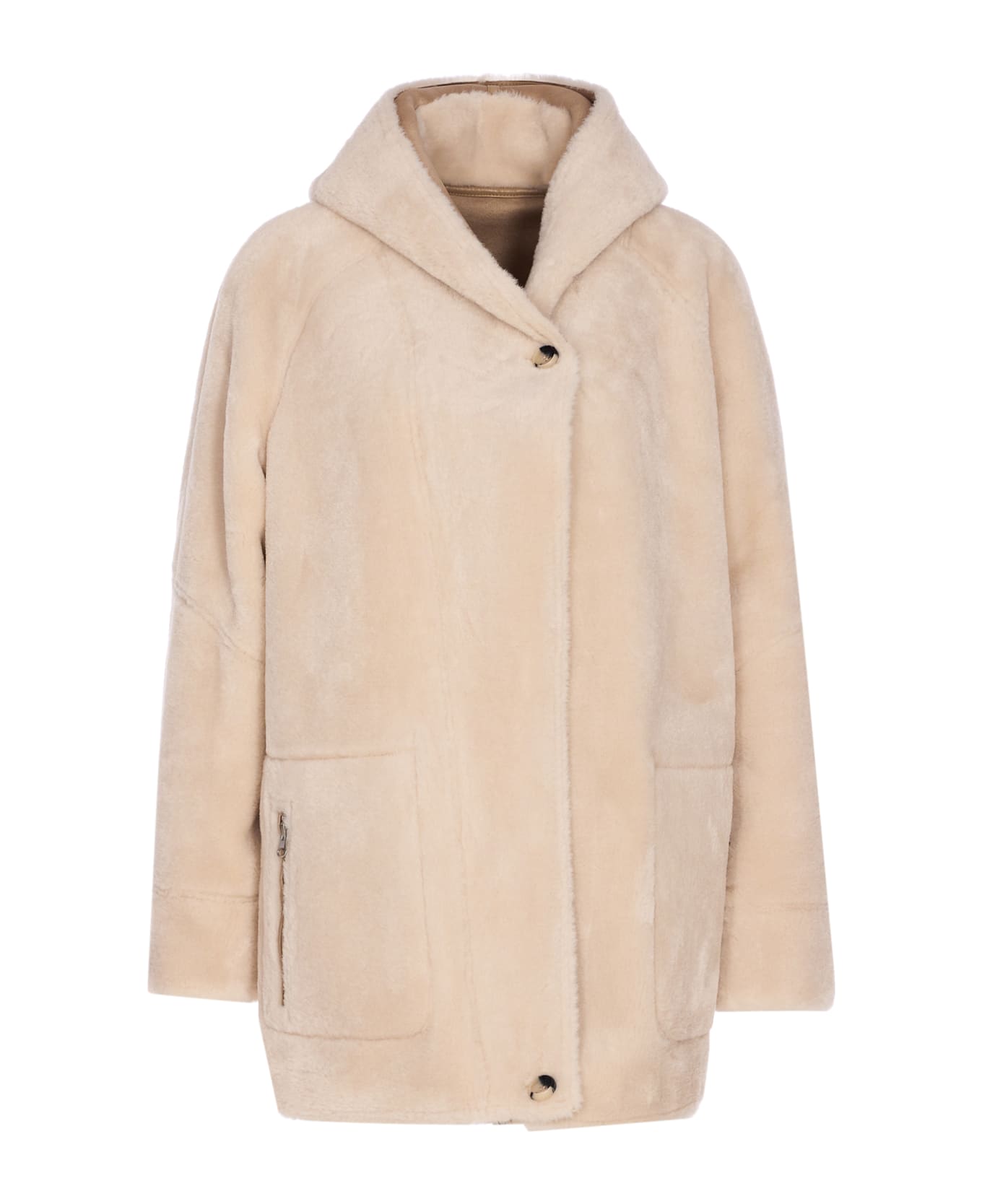 urbancode Reversible Faux Fur Jacket - Beige