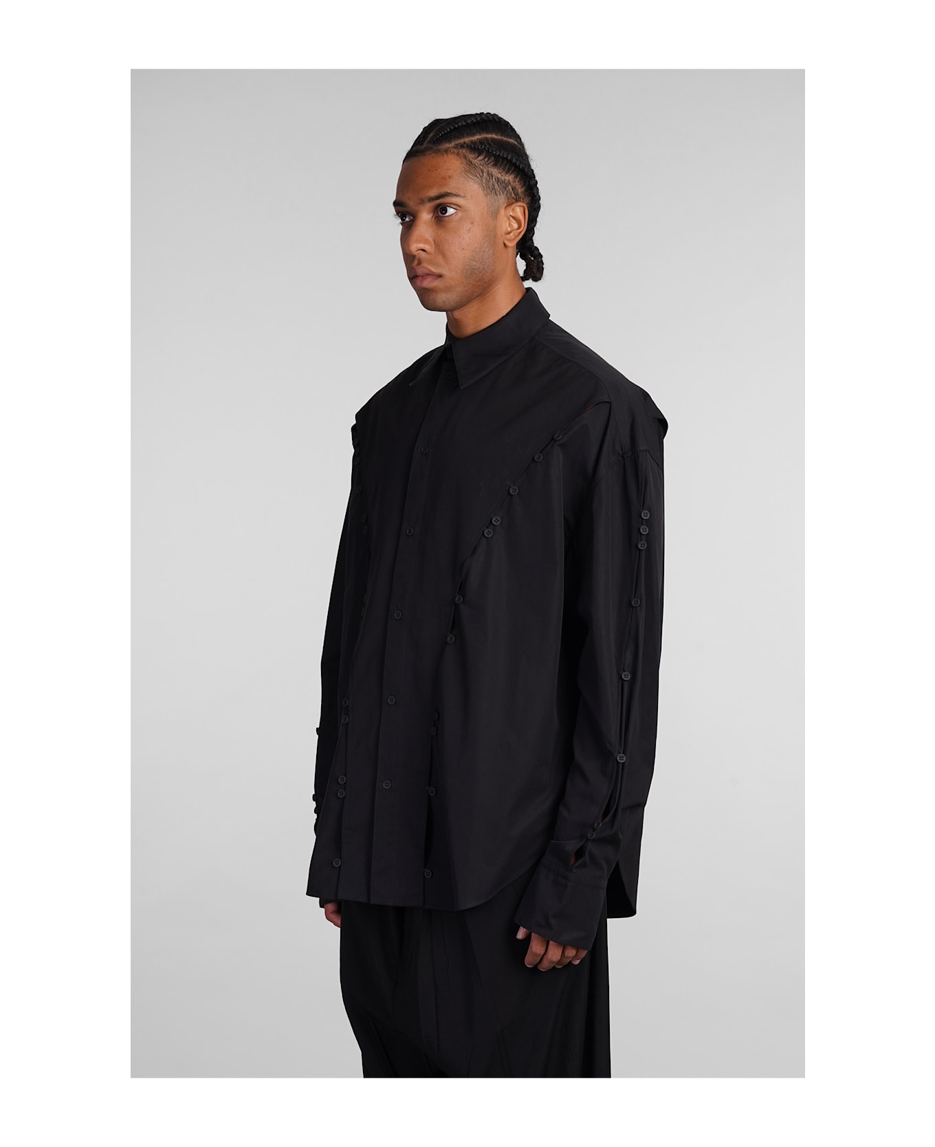 Mugler Shirt In Black Cotton - black