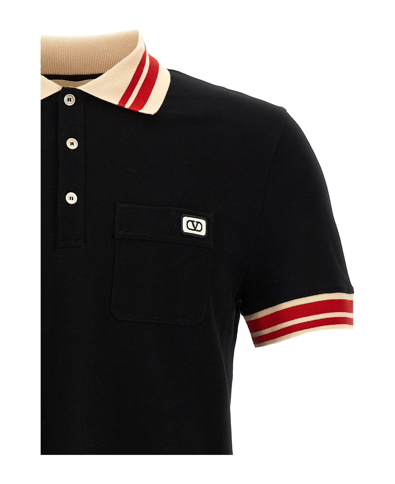 Valentino Garavani Polo Valentino Garavani Vlogo - Black  