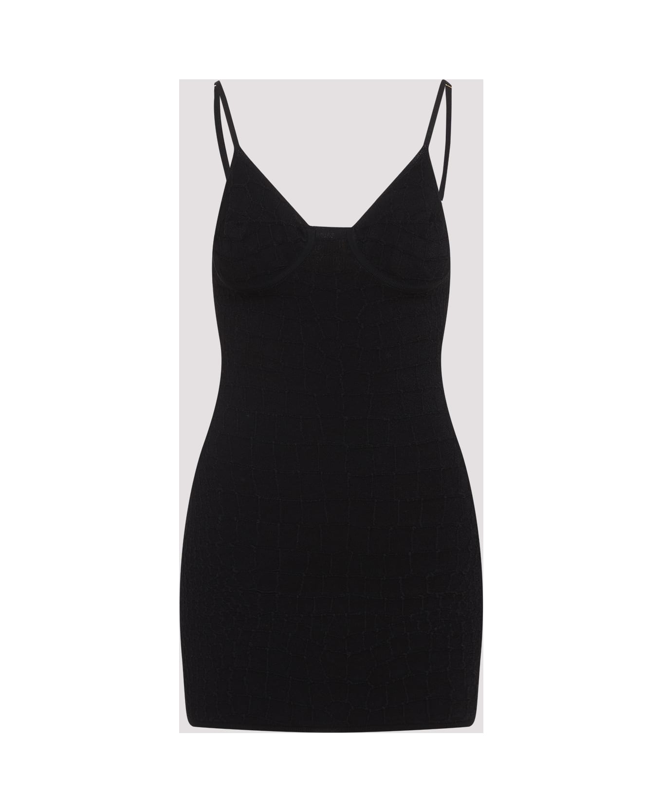 Jacquemus La Mini Robe Scala Mini Dress - Black