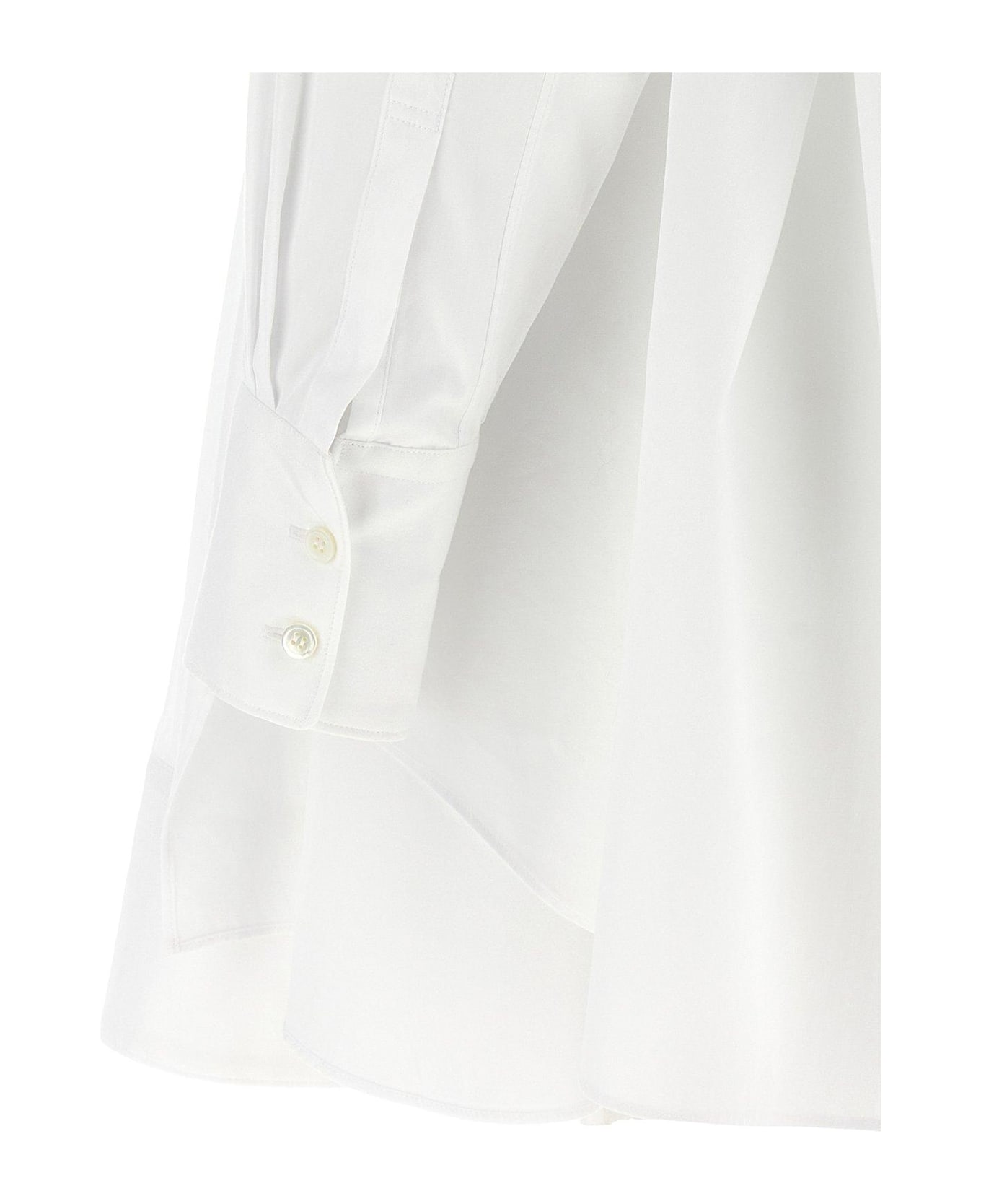 Comme des Garçons 4 Long Cuffed Sleeve Shirt - White