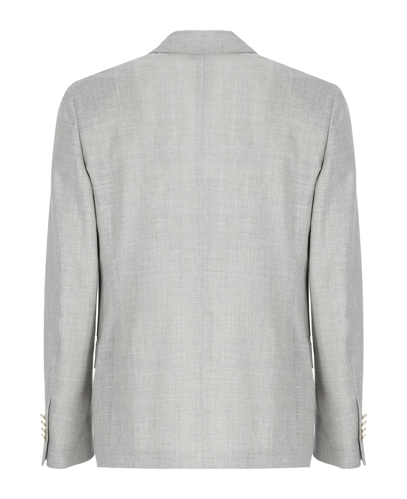 Lardini Wool Silk, Linen And Wool Jacket - Grey