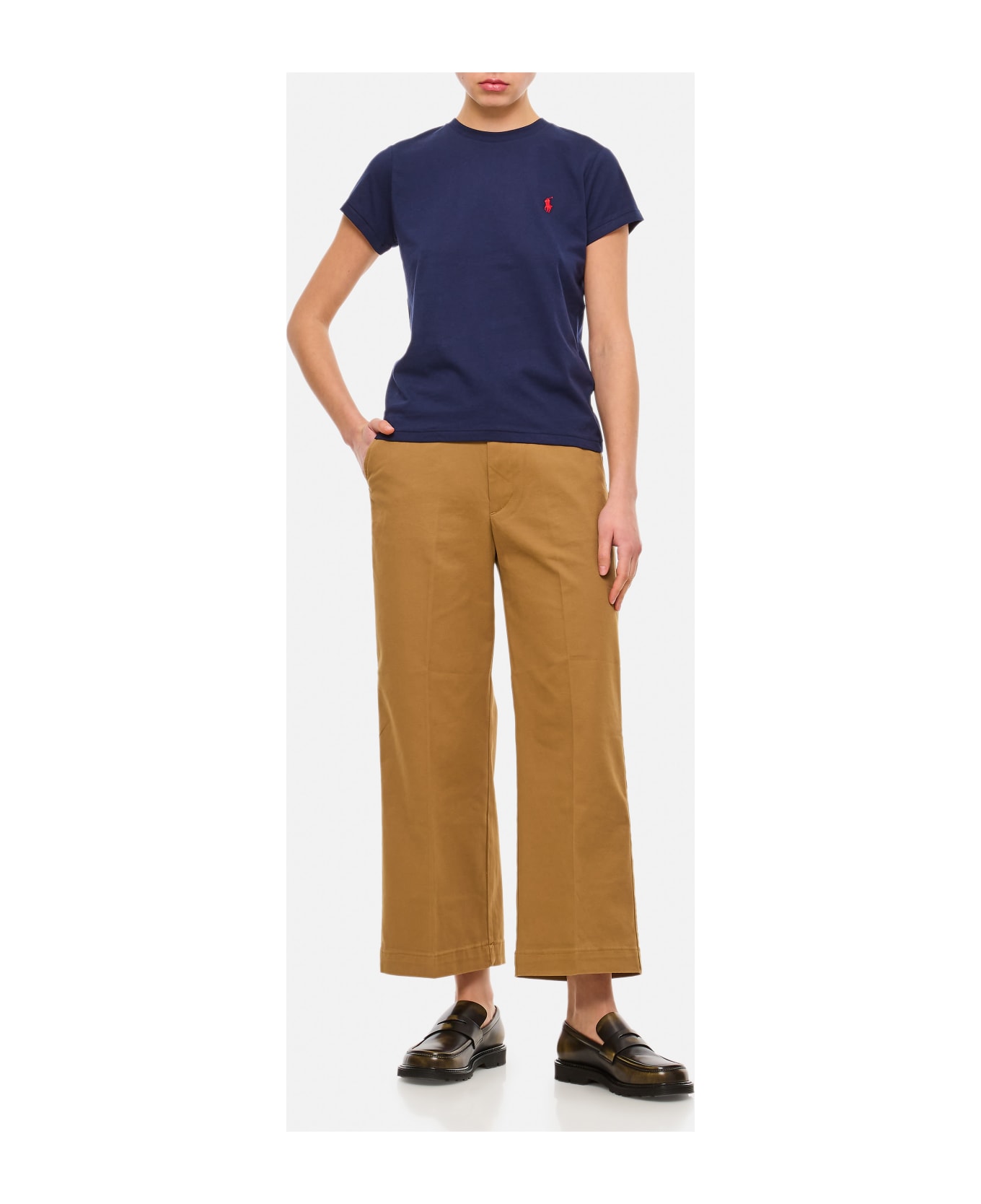 Polo Ralph Lauren Wide Leg Chino Pants - Beige