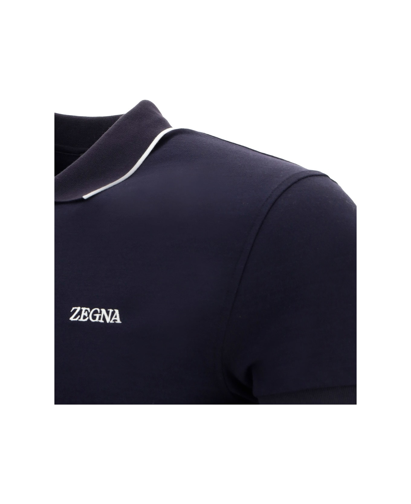 Zegna Polo Shirt Zegna - BLUE