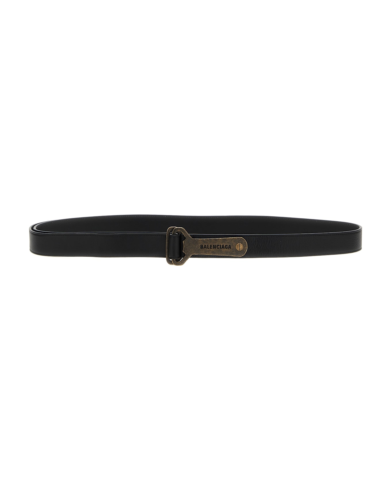 Balenciaga 'bottle Opener D Ring' Belt - Black  