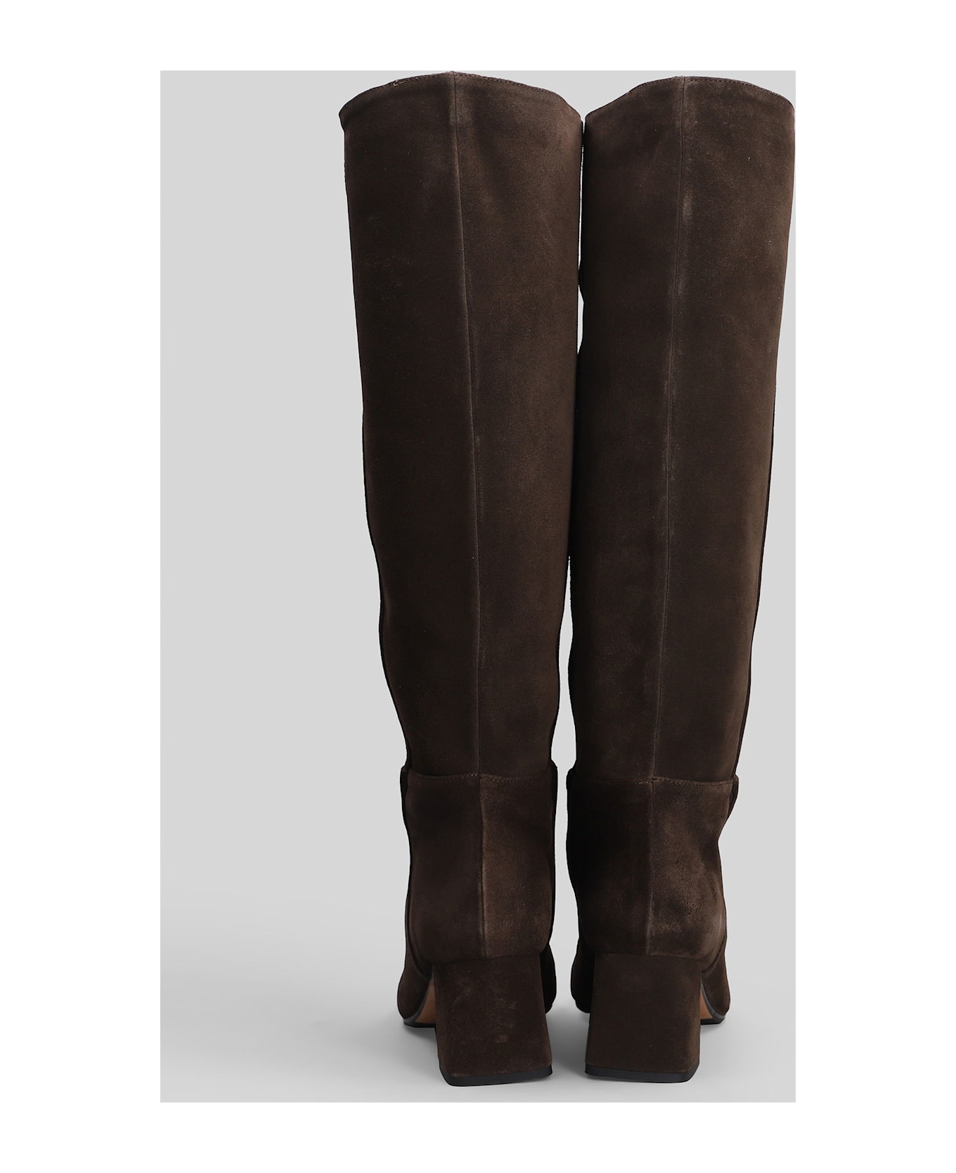 Fabio Rusconi High Heels Boots In Brown Suede - brown