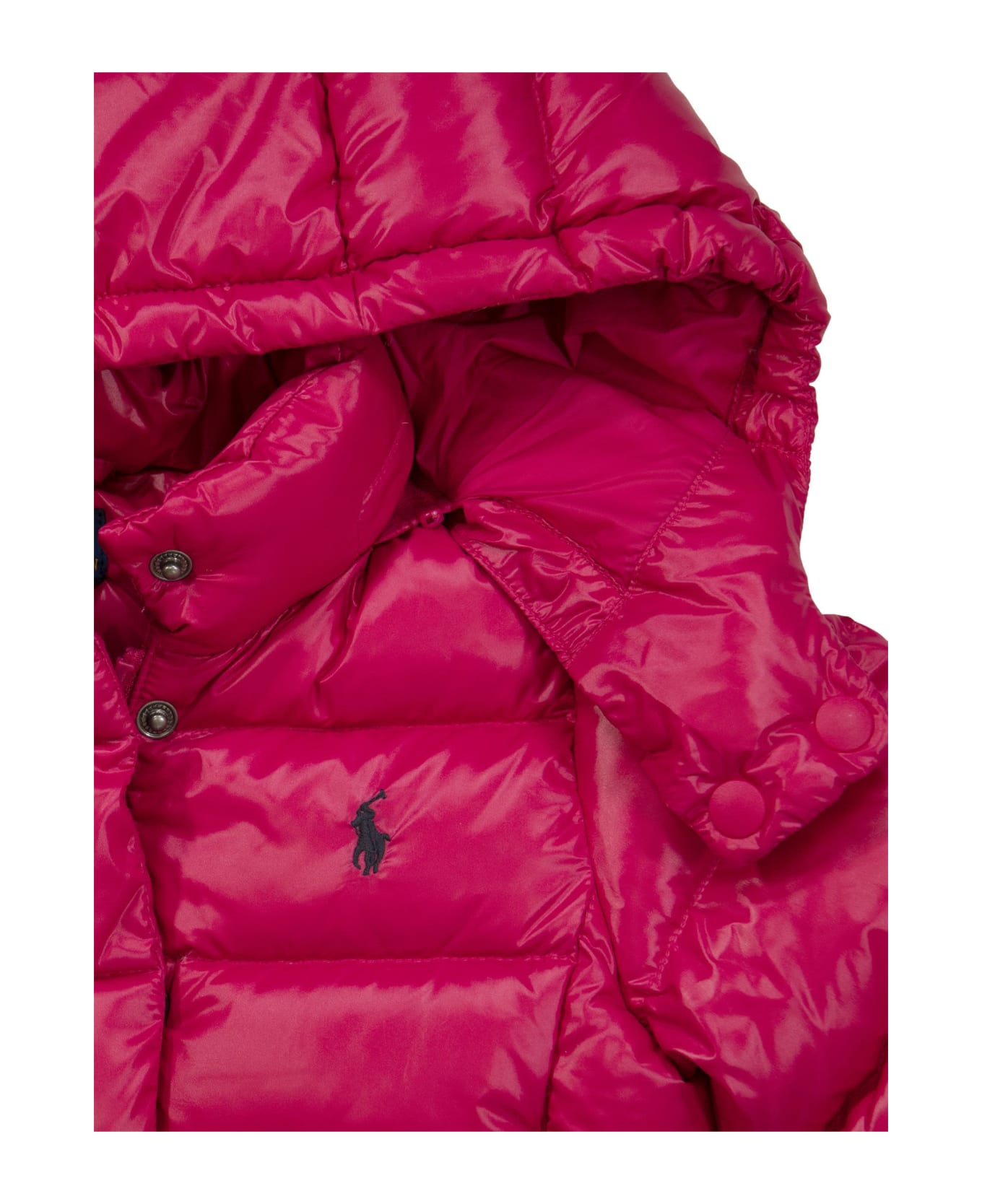Polo Ralph Lauren Hooded Down Jacket - Fuchsia