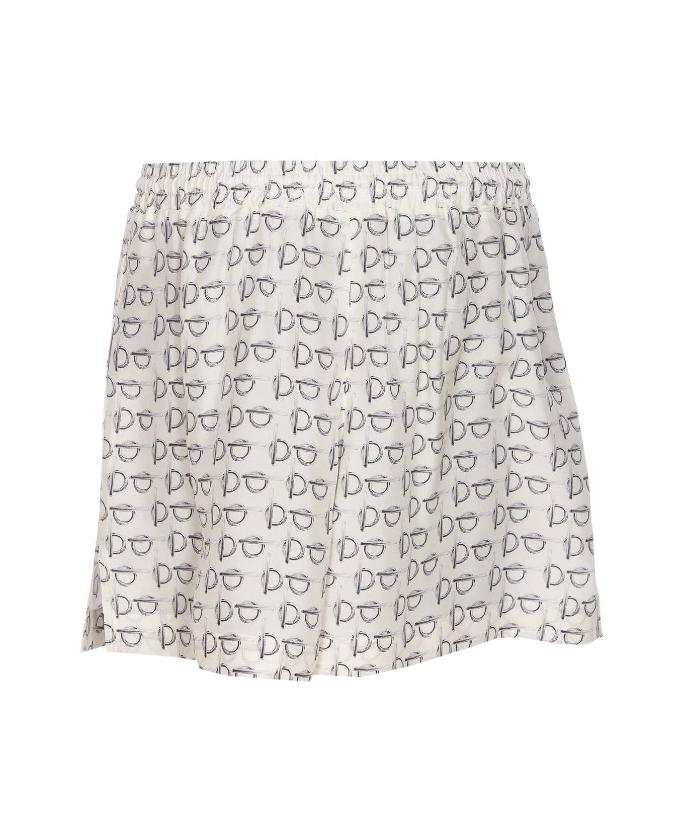 Burberry Drawstring All-Shirt Printed Shorts