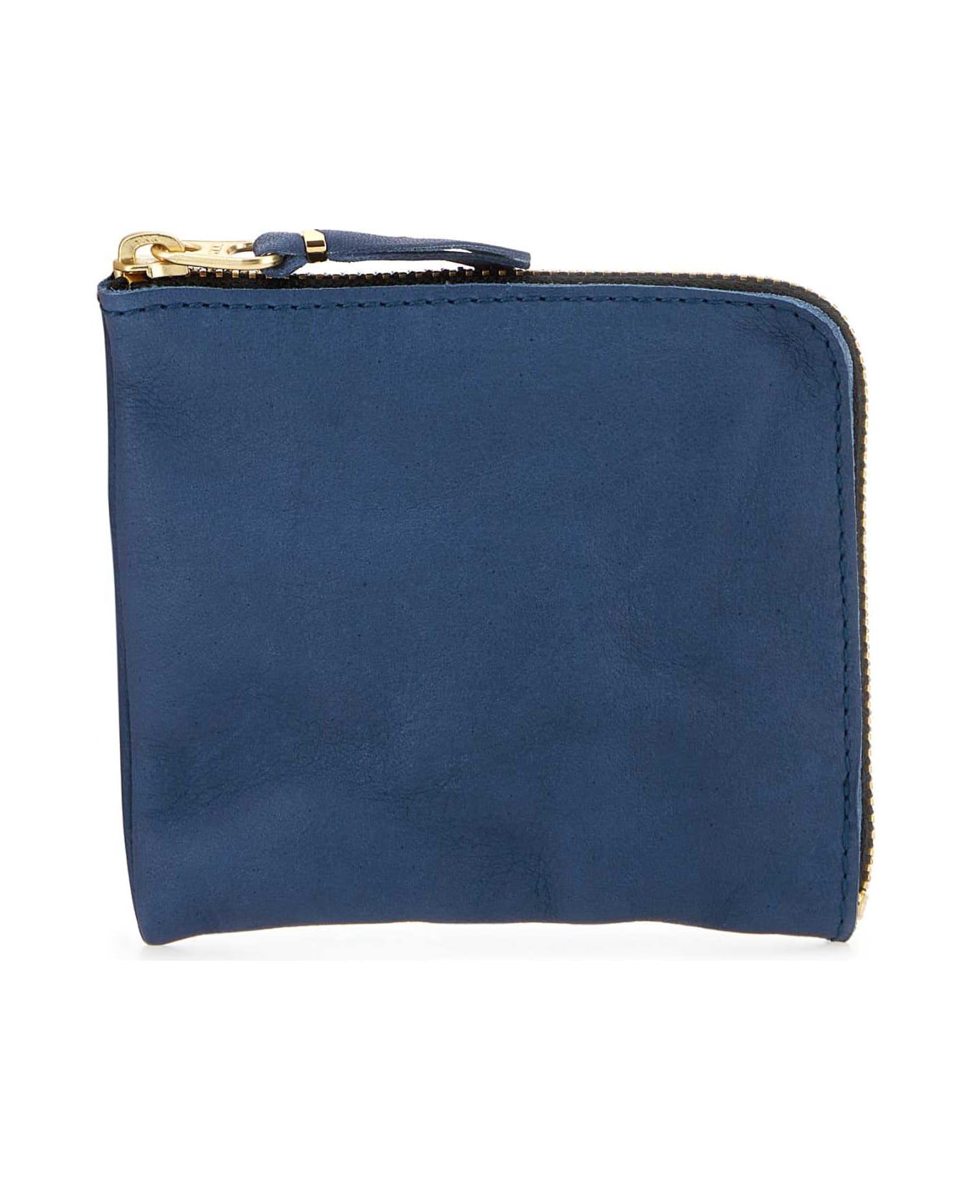 Comme des Garçons Blue Leather Wallet - NAVY 財布