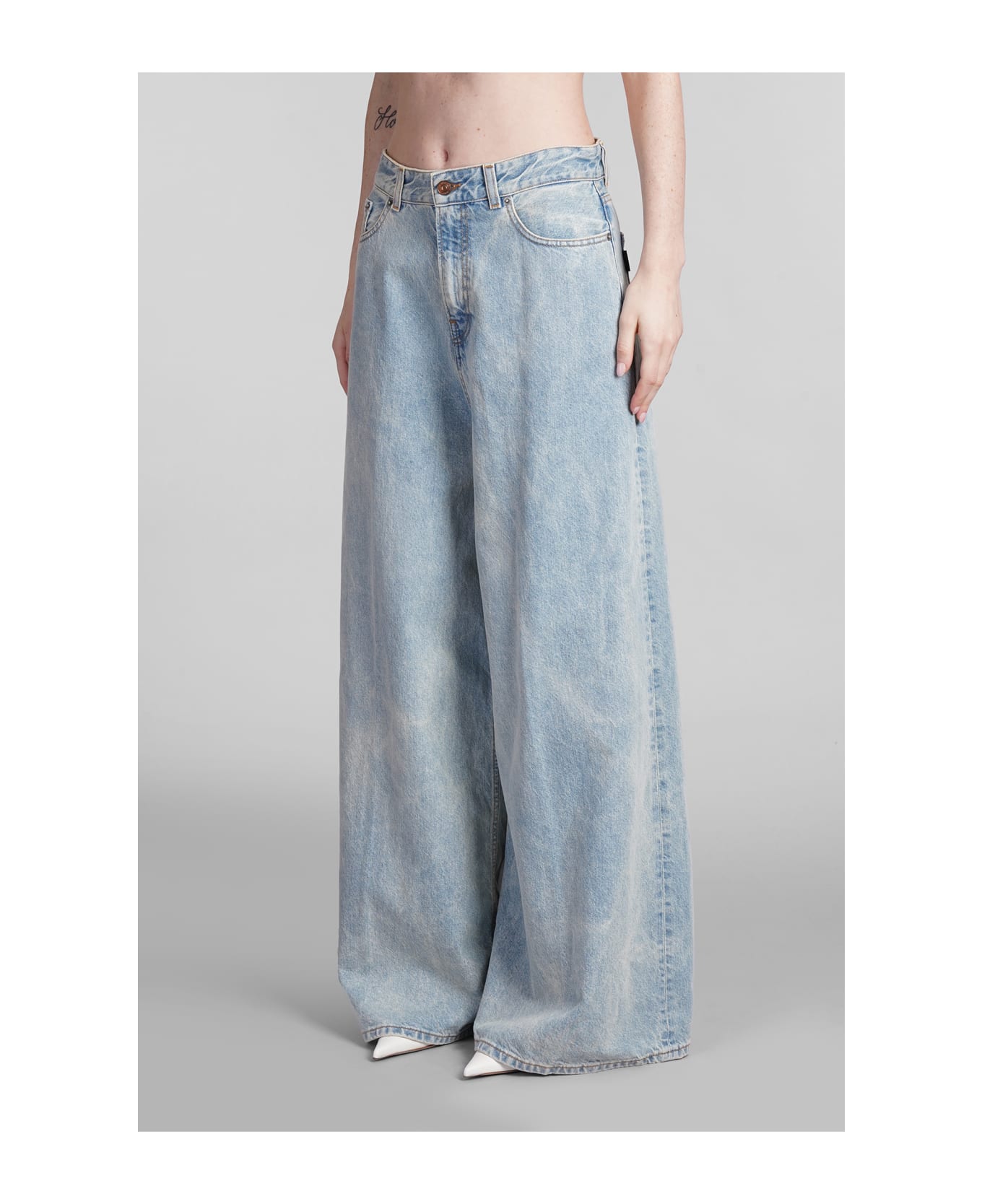 Haikure Big Bethany Jeans In Blue Cotton - blue