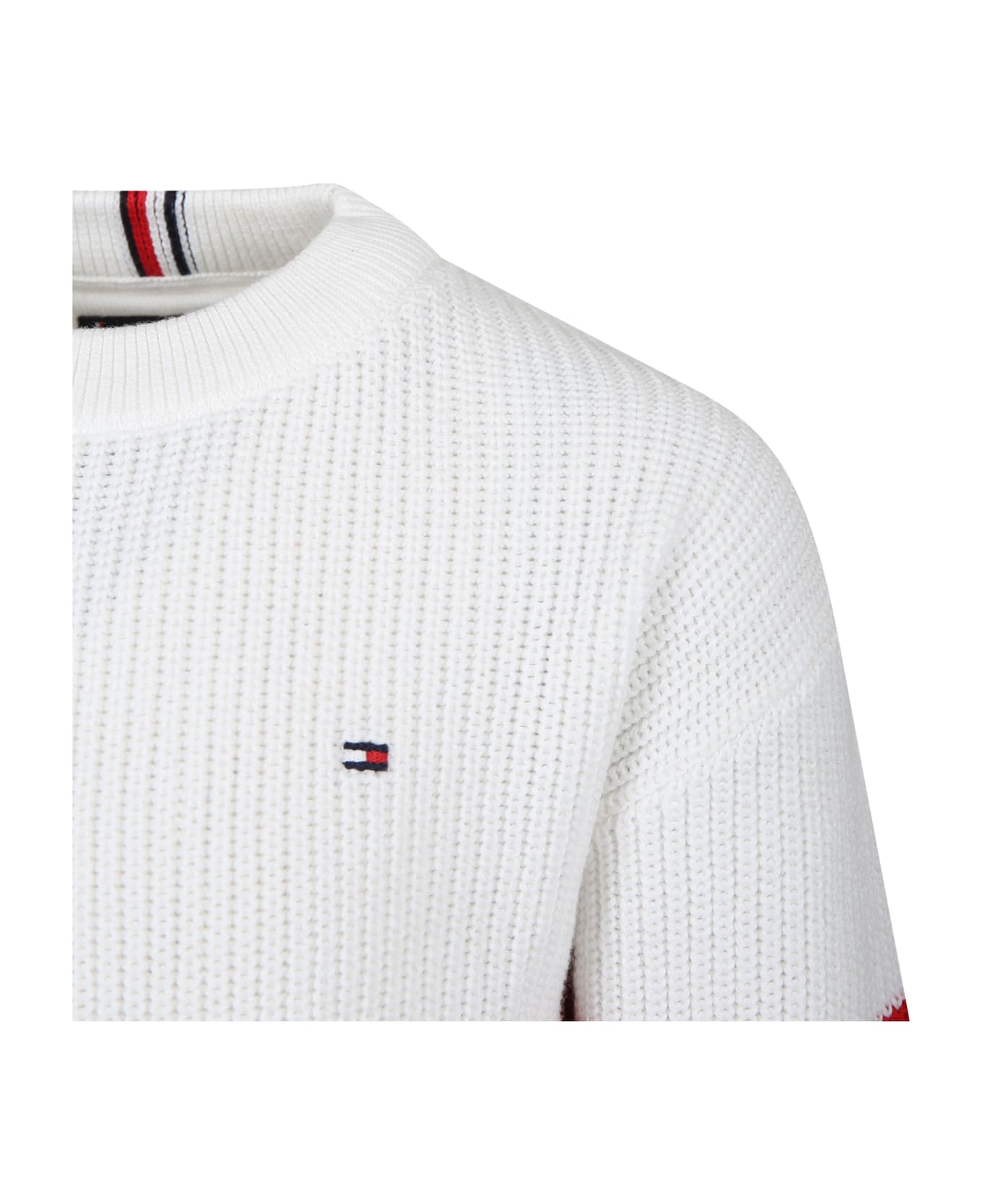 Tommy Hilfiger Multicolored Sweater For Boy With Logo - Multicolor