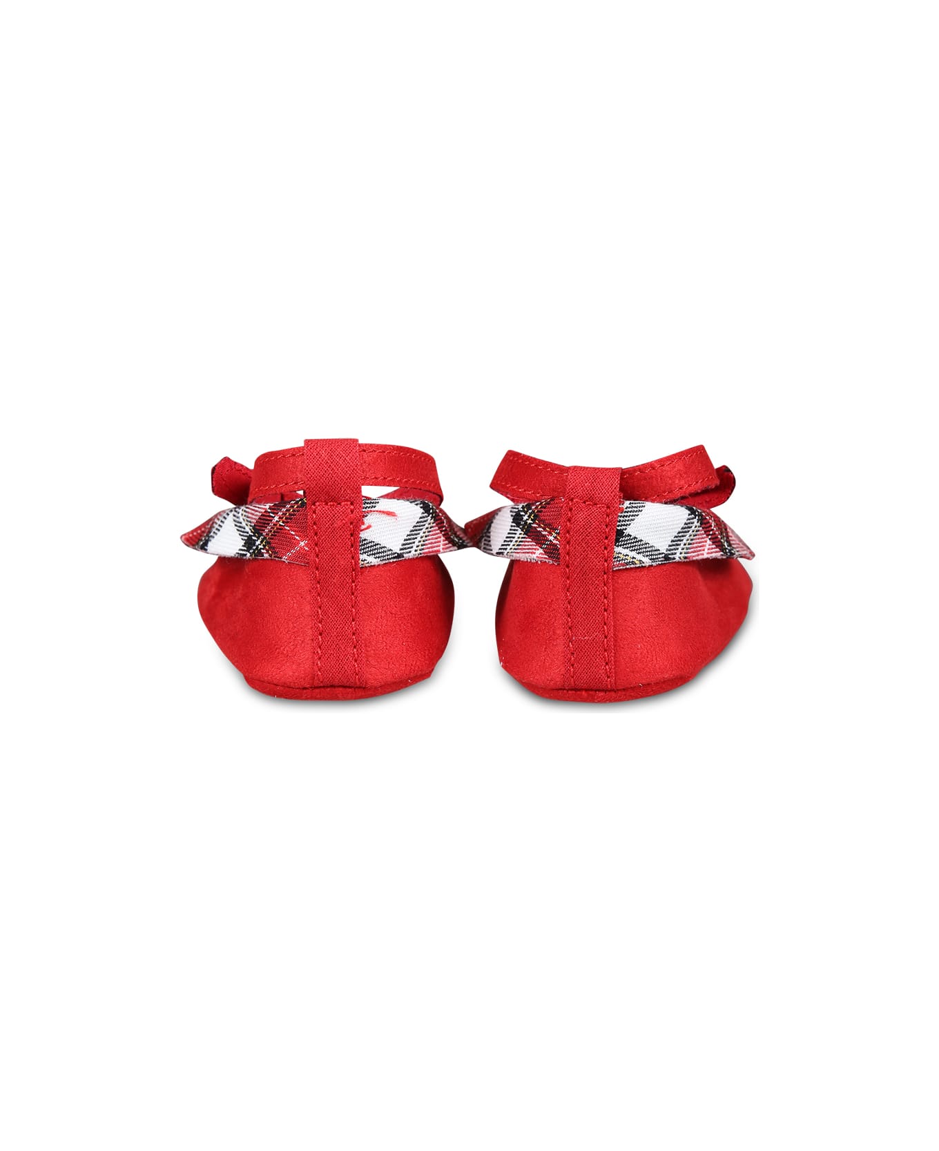 Monnalisa Red Balett Flats For Baby Girl - Red