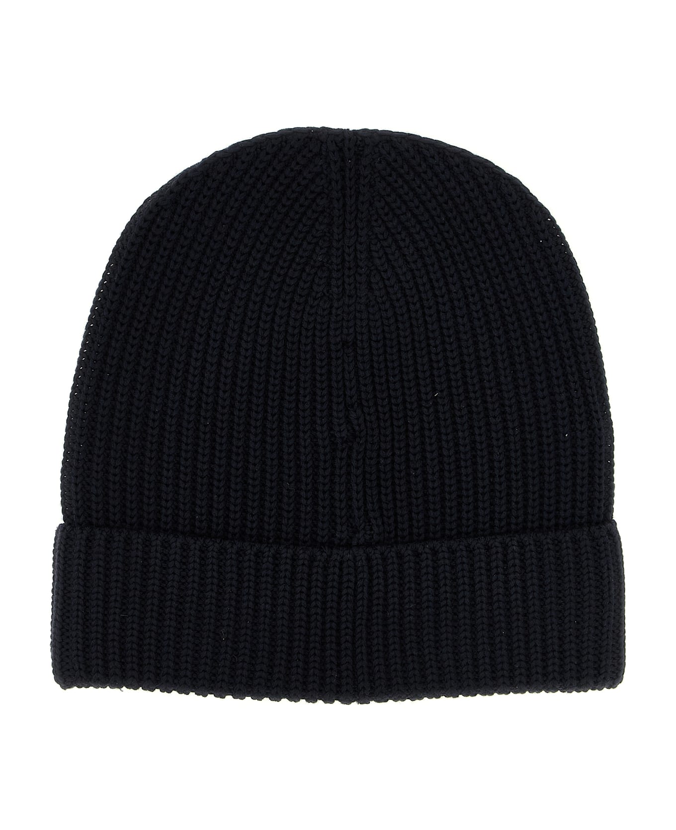 Brioni Ribbed Wool Beanie - Blue