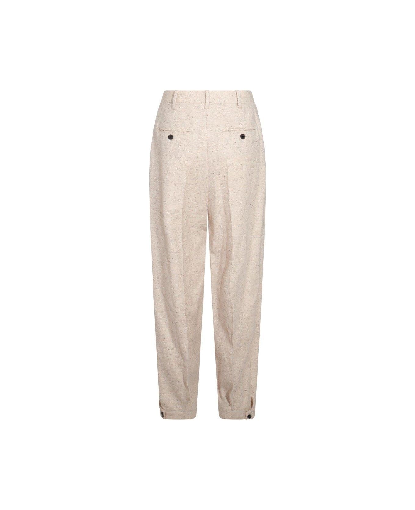 Loro Piana Tapered Trousers - CREAMY SEASHELL