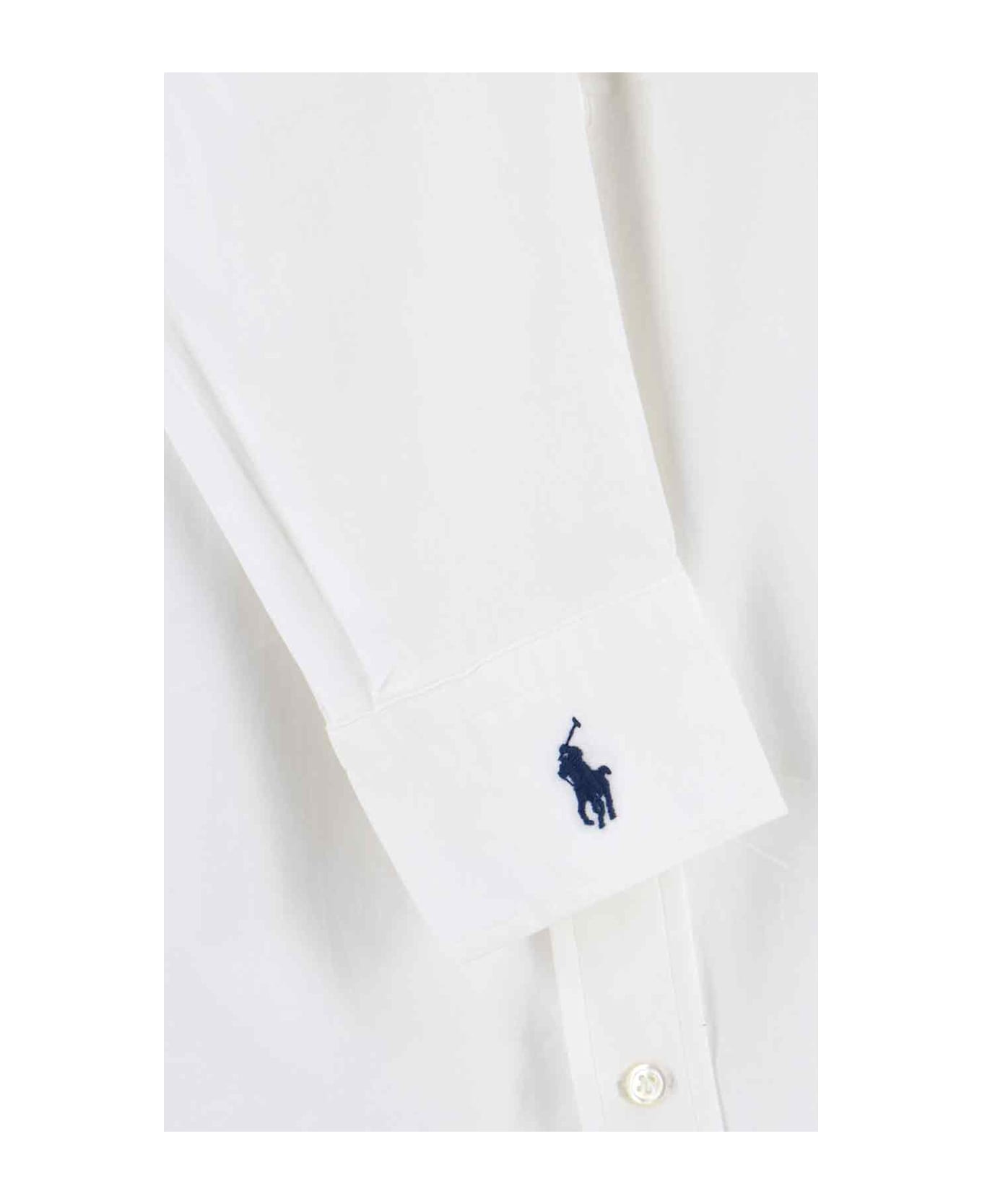Polo Ralph Lauren 
oxford
 Logo Shirt - White