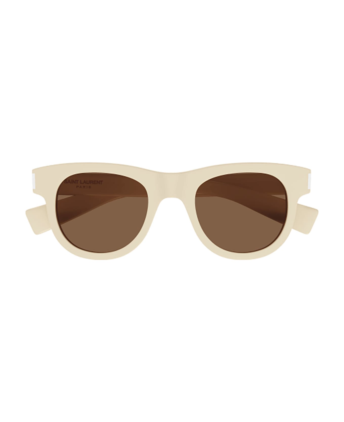 Saint Laurent Eyewear SL 571 Sunglasses - Ivory Ivory Brown
