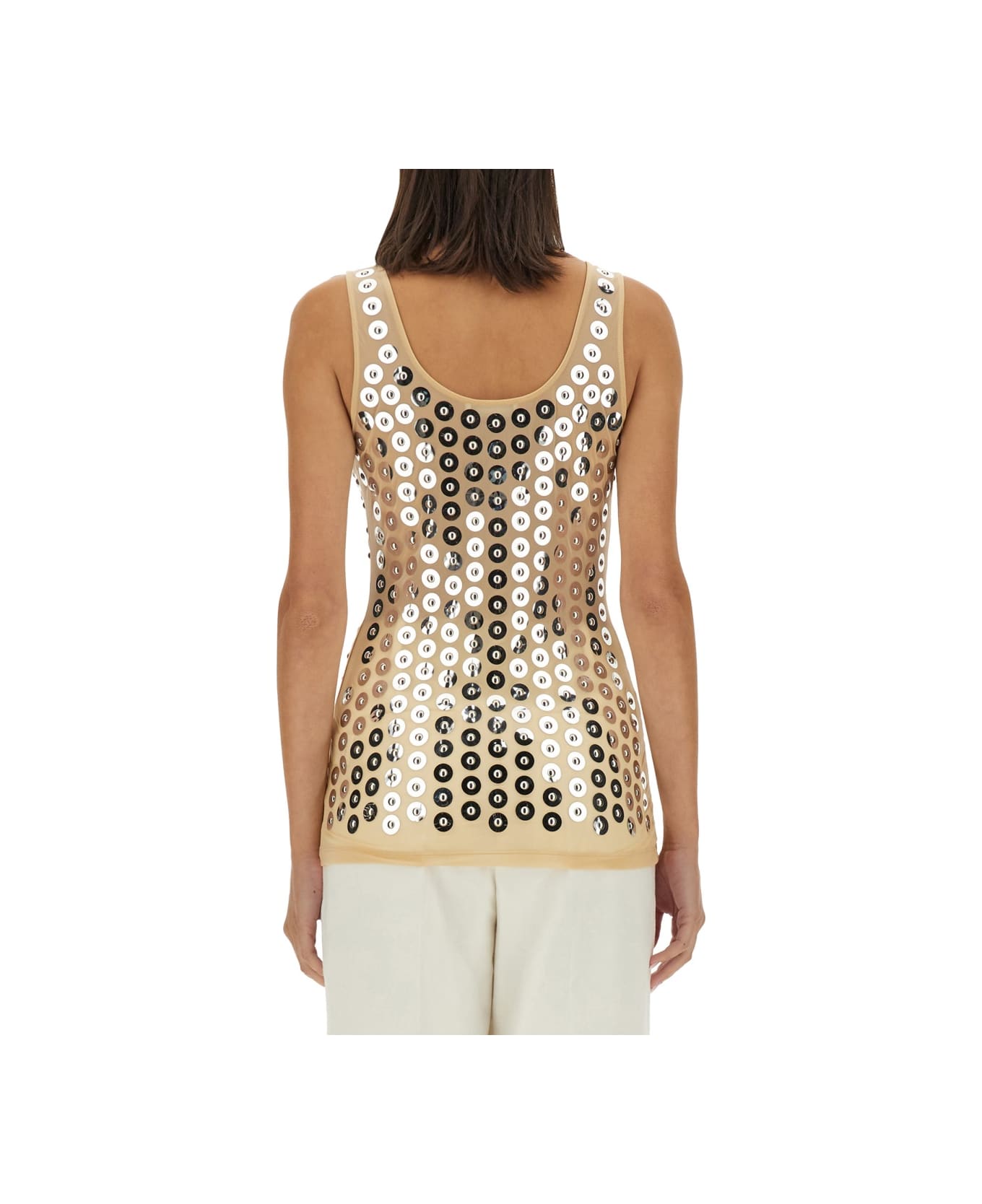 Paco Rabanne Top Second Skin - SILVER