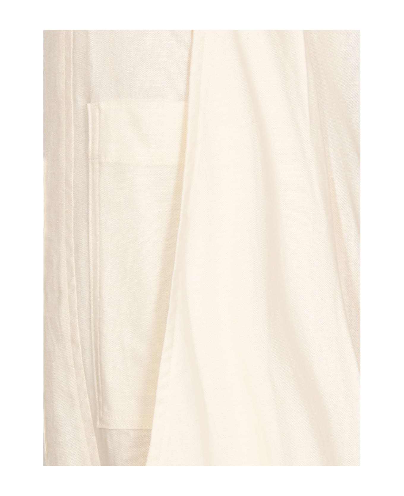 Y
s Linen Blend Pants - White