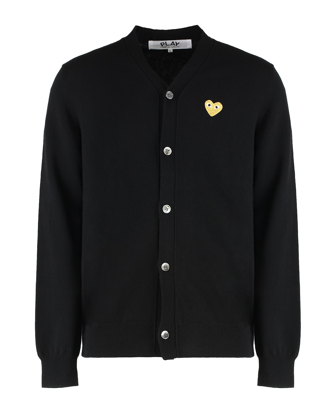 Comme des Garçons Play Wool Cardigan - black
