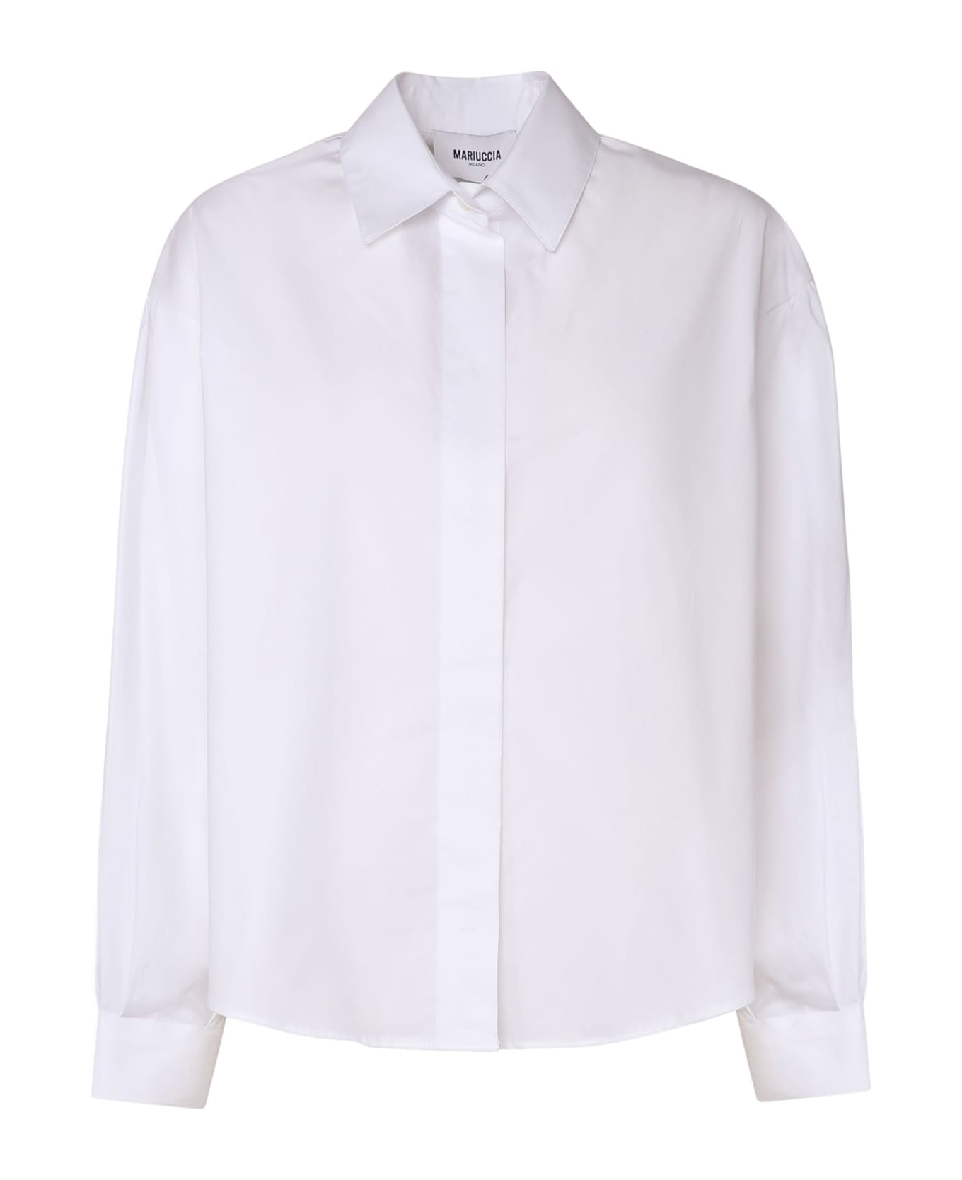 Mariuccia Milano Kids Oxford Shirt In Cotton - White