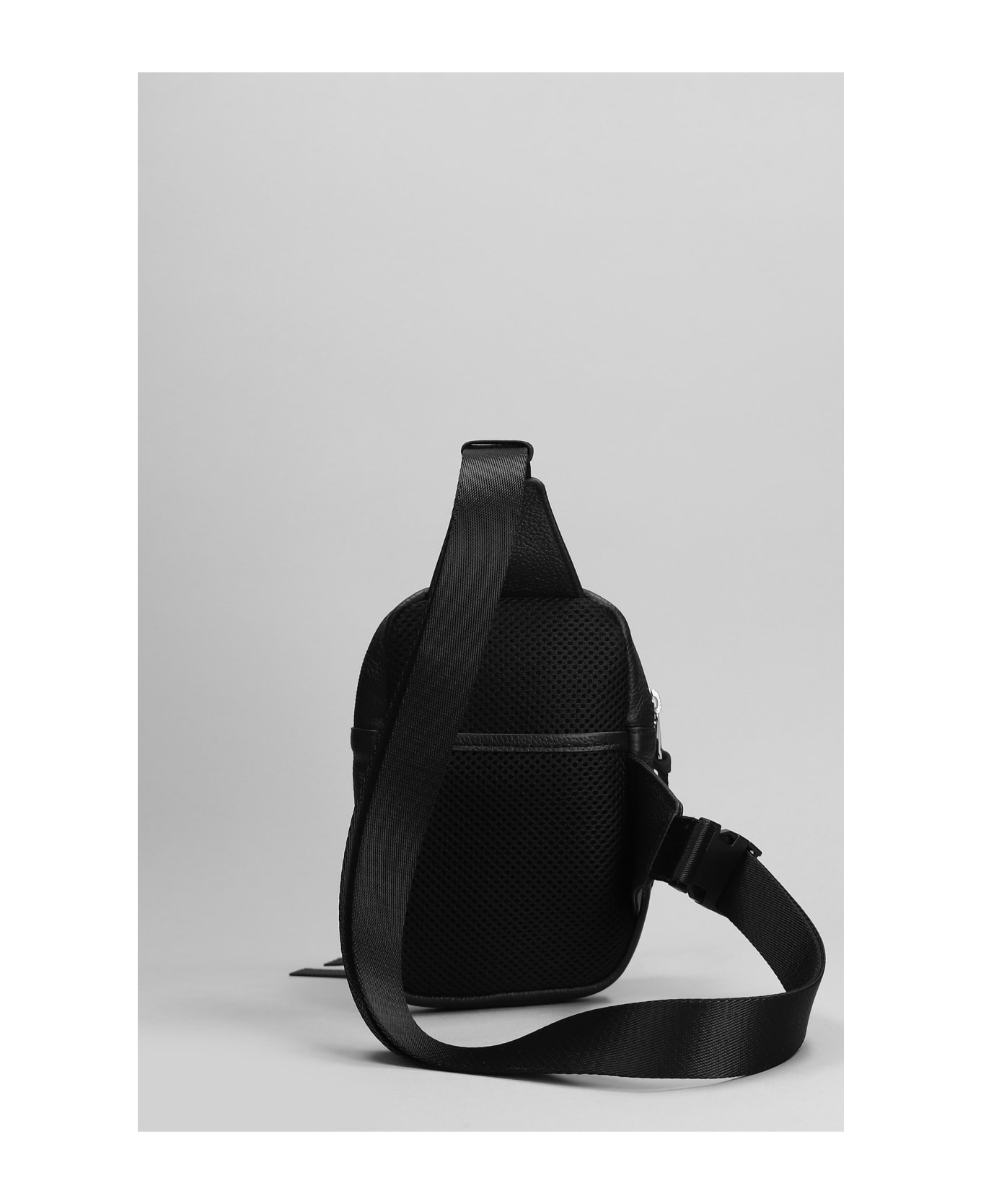 Courrèges Shoulder Bag In Black Leather - black ベルトバッグ