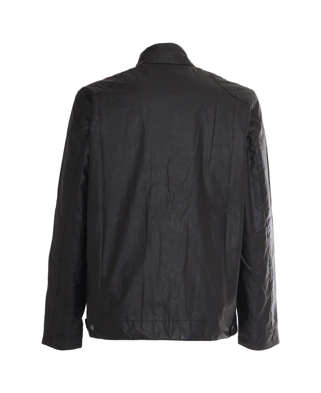 Barbour Logo-patch Long-sleeved Jacket - Black